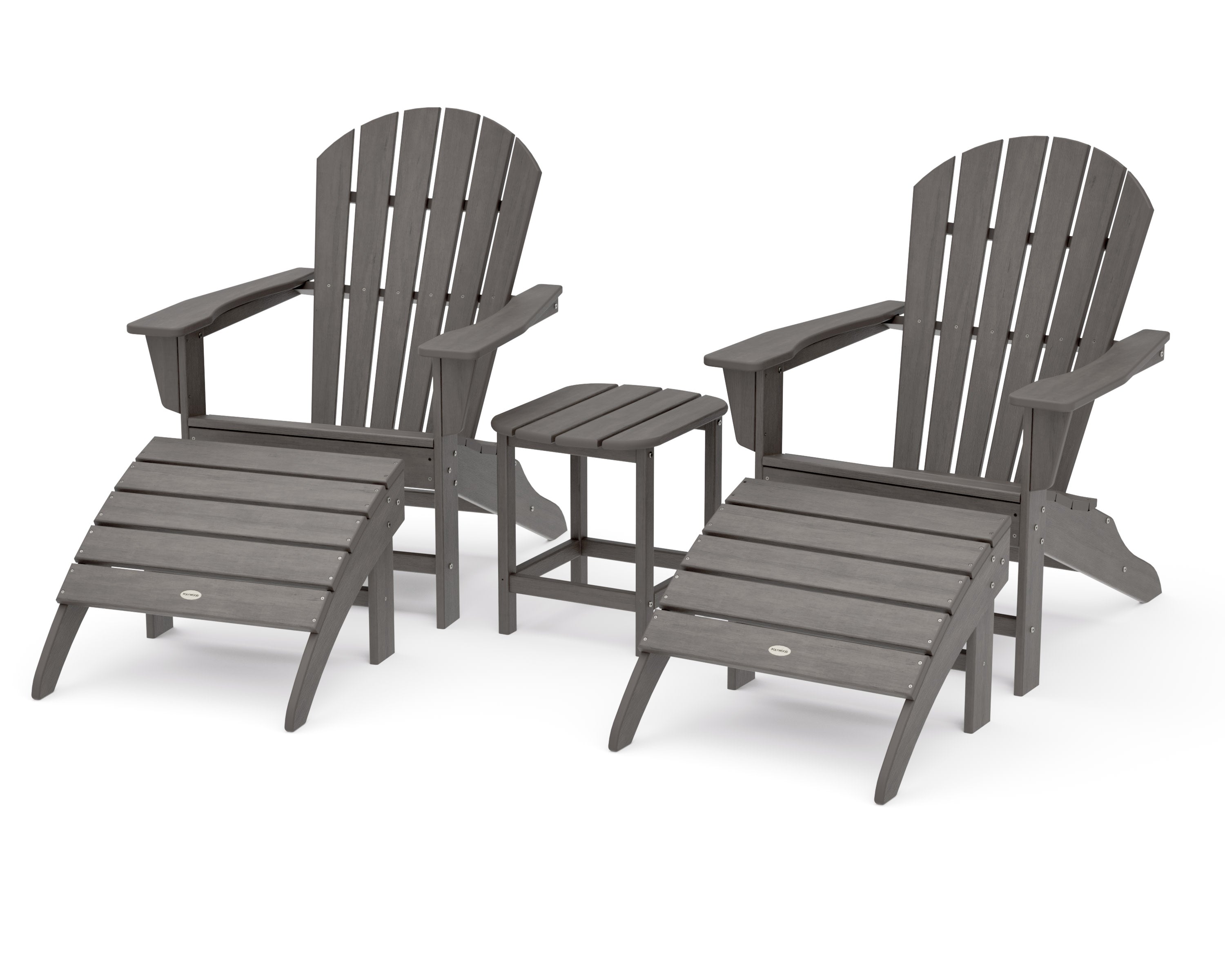 South Beach Adirondack 5-Piece Set in Driftwood