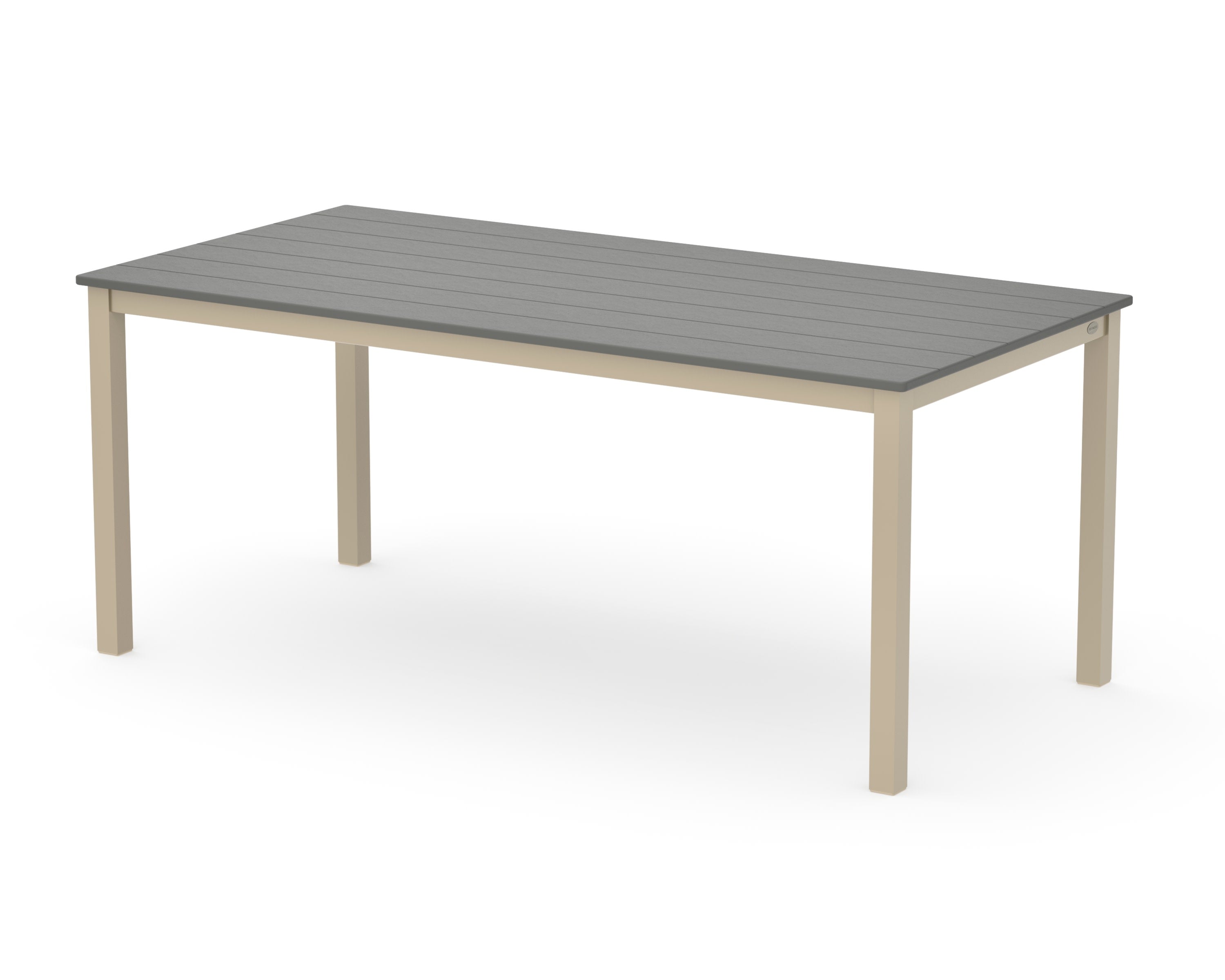 Main Street 36" x 72" Dining Table in Sand / Slate Grey