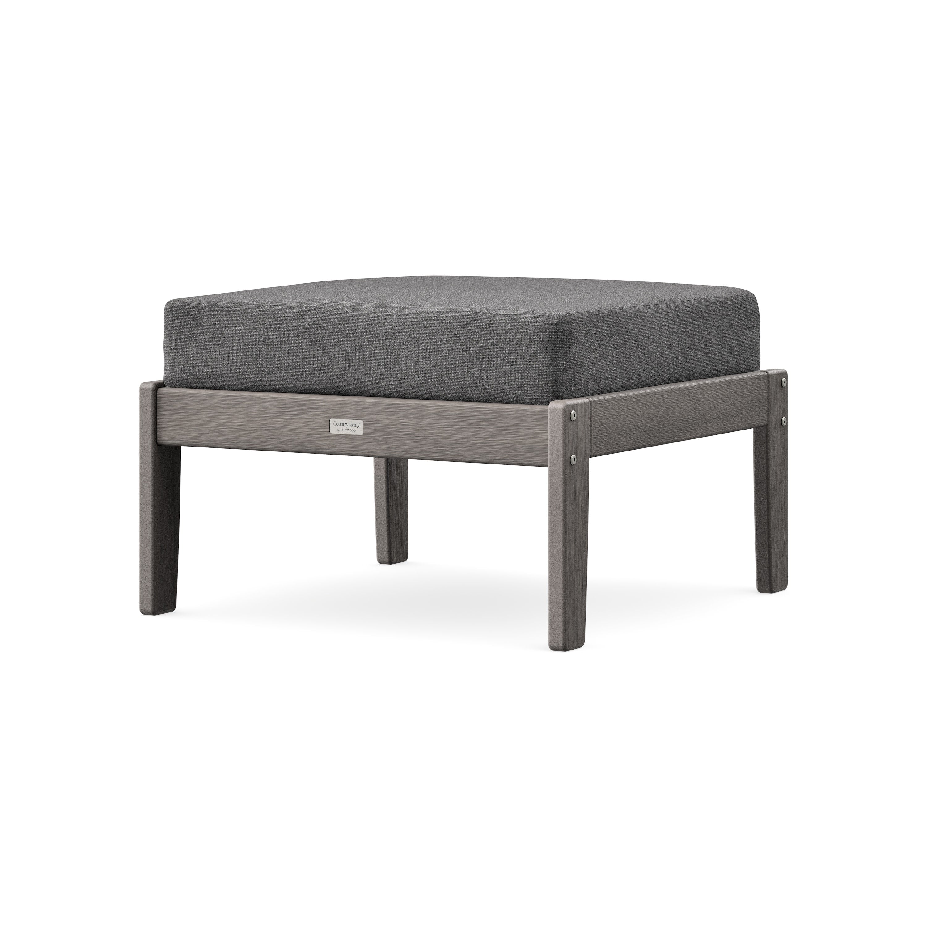 Cottage Deep Seating Ottoman in Driftwood / Ash Charcoal