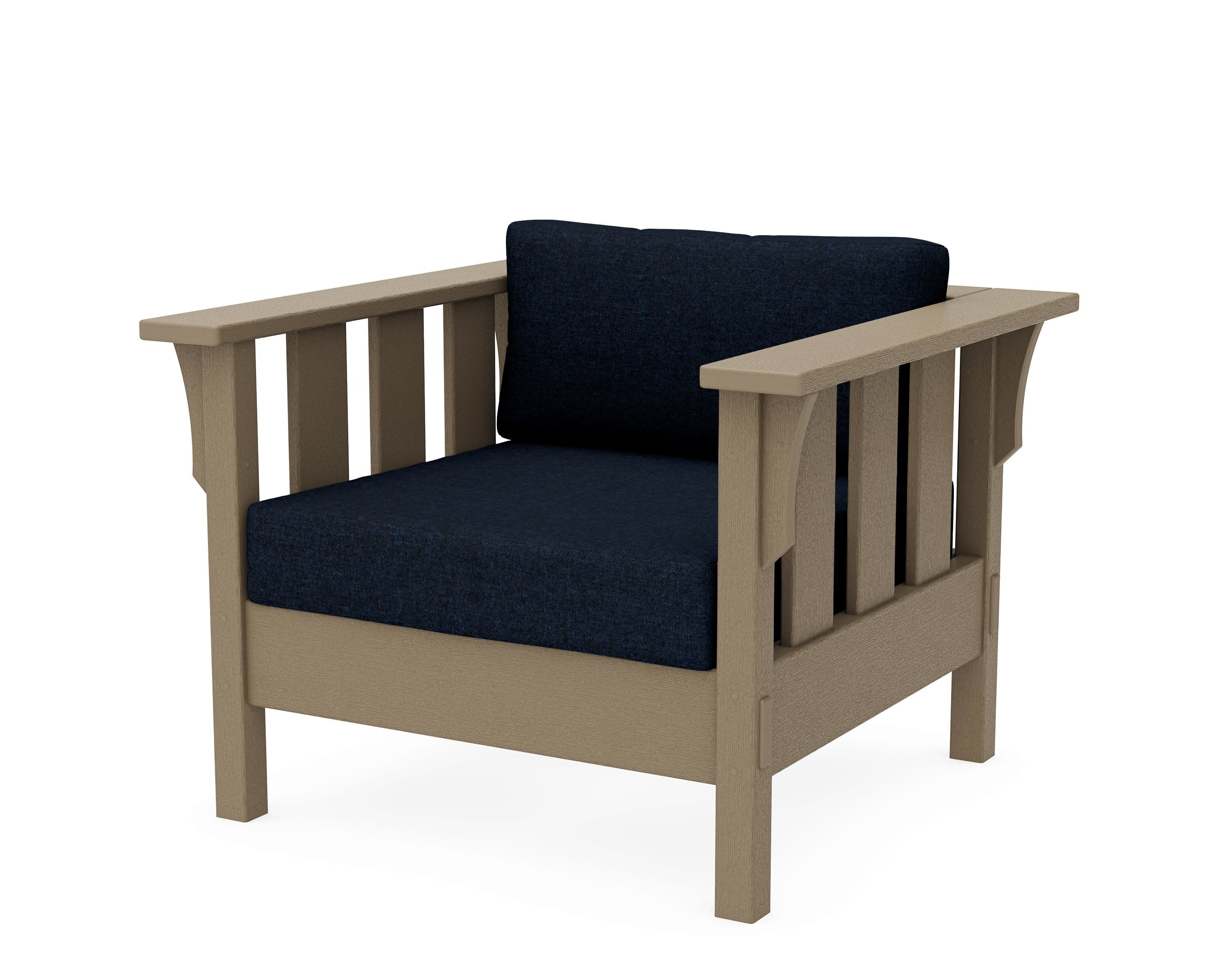 Acadia Deep Seating Chair in Vintage Sahara / Marine Indigo
