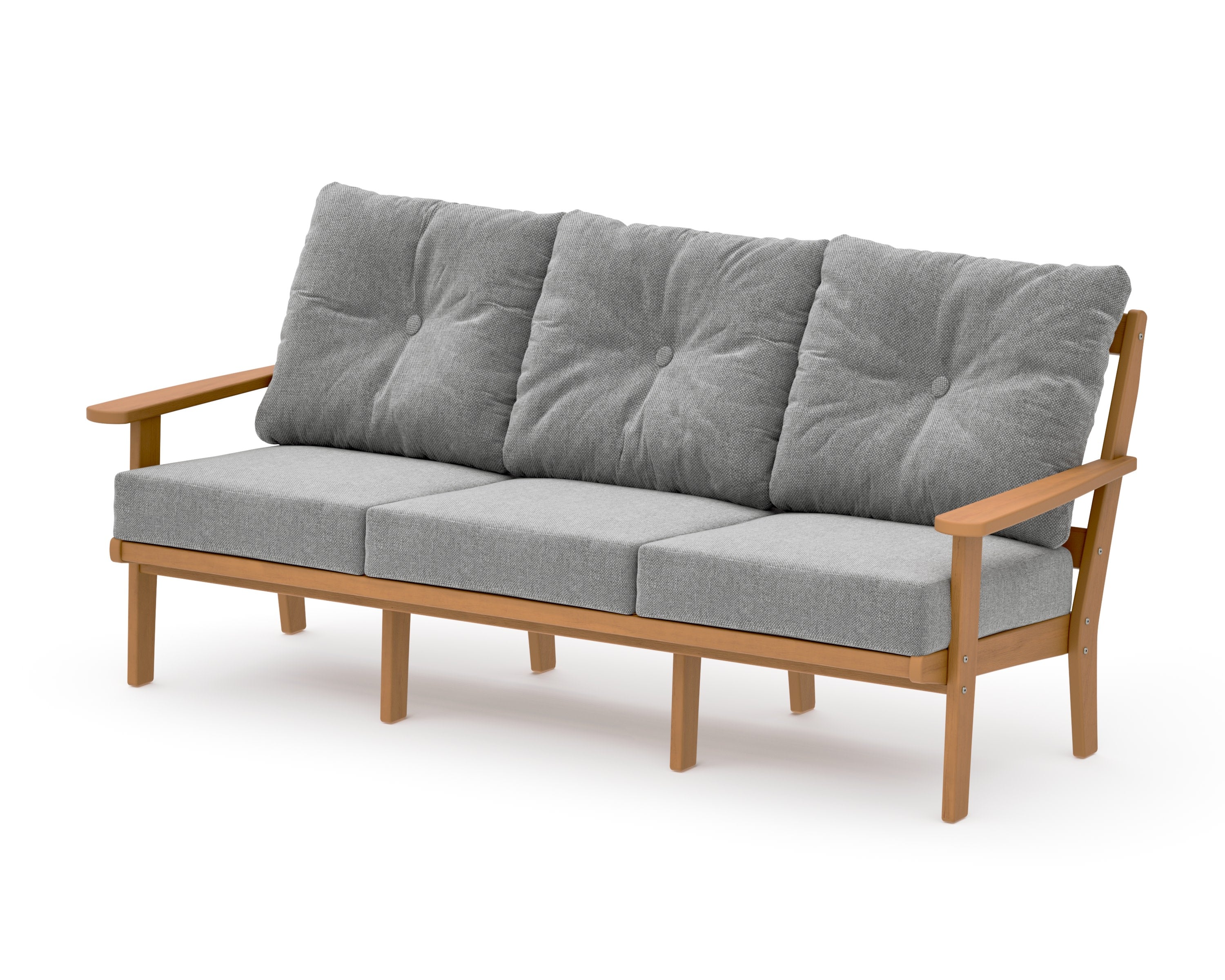 Mission Deep Seating Sofa in Natural / Grey Mist