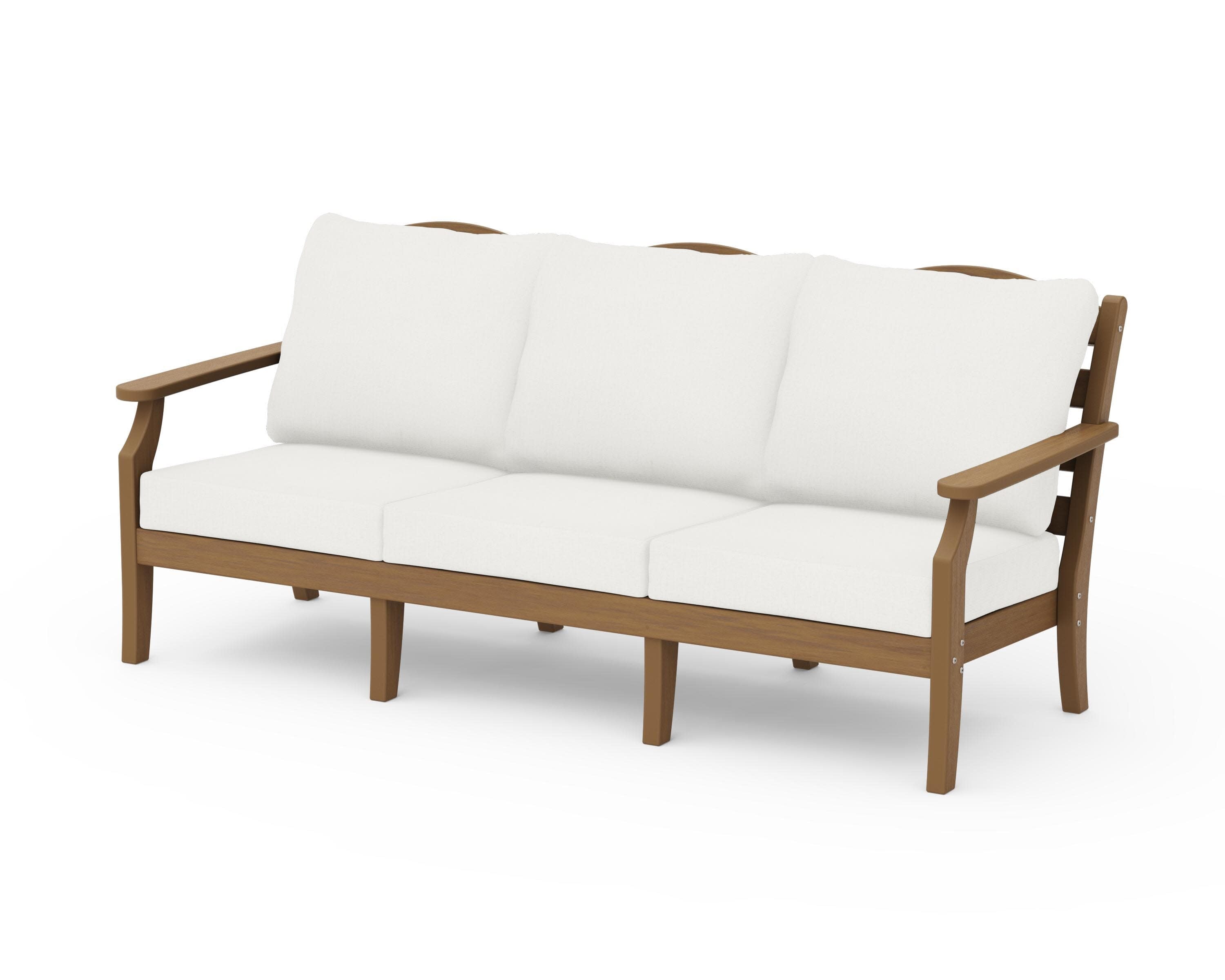 Savannah Deep Seating Sofa in Natural / Natural Linen