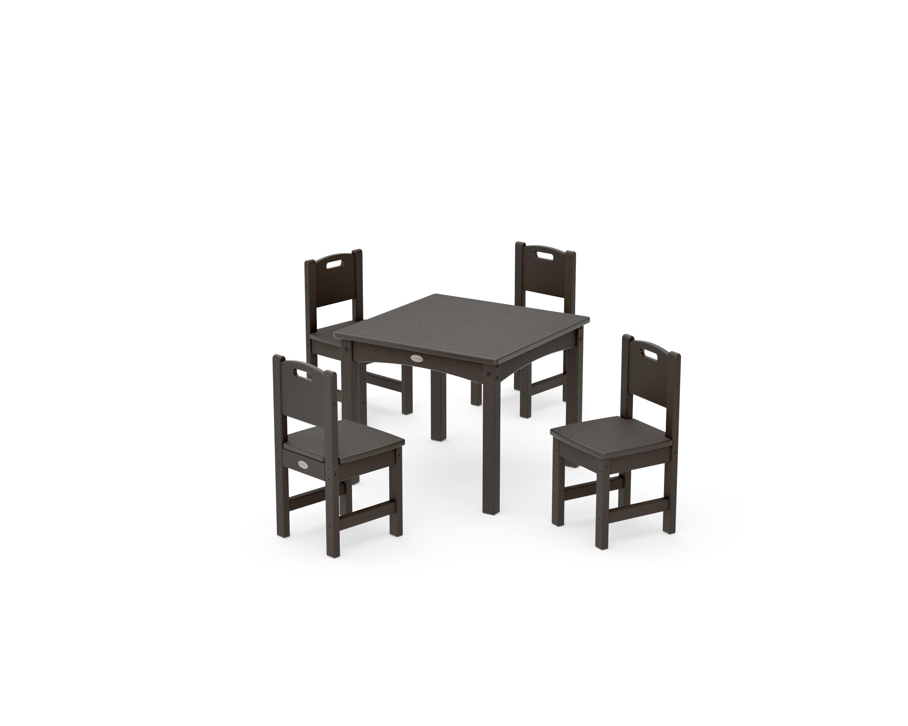Toddler 5-Piece Dining Set in Vintage Coffee