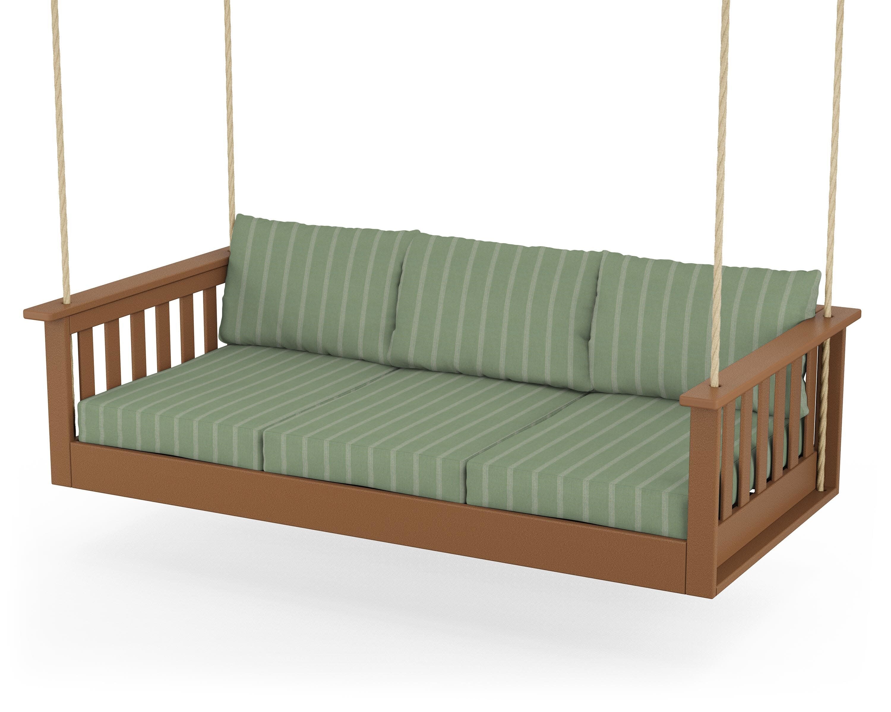 Vineyard Daybed Swing in Teak / Unwind Rainwashed