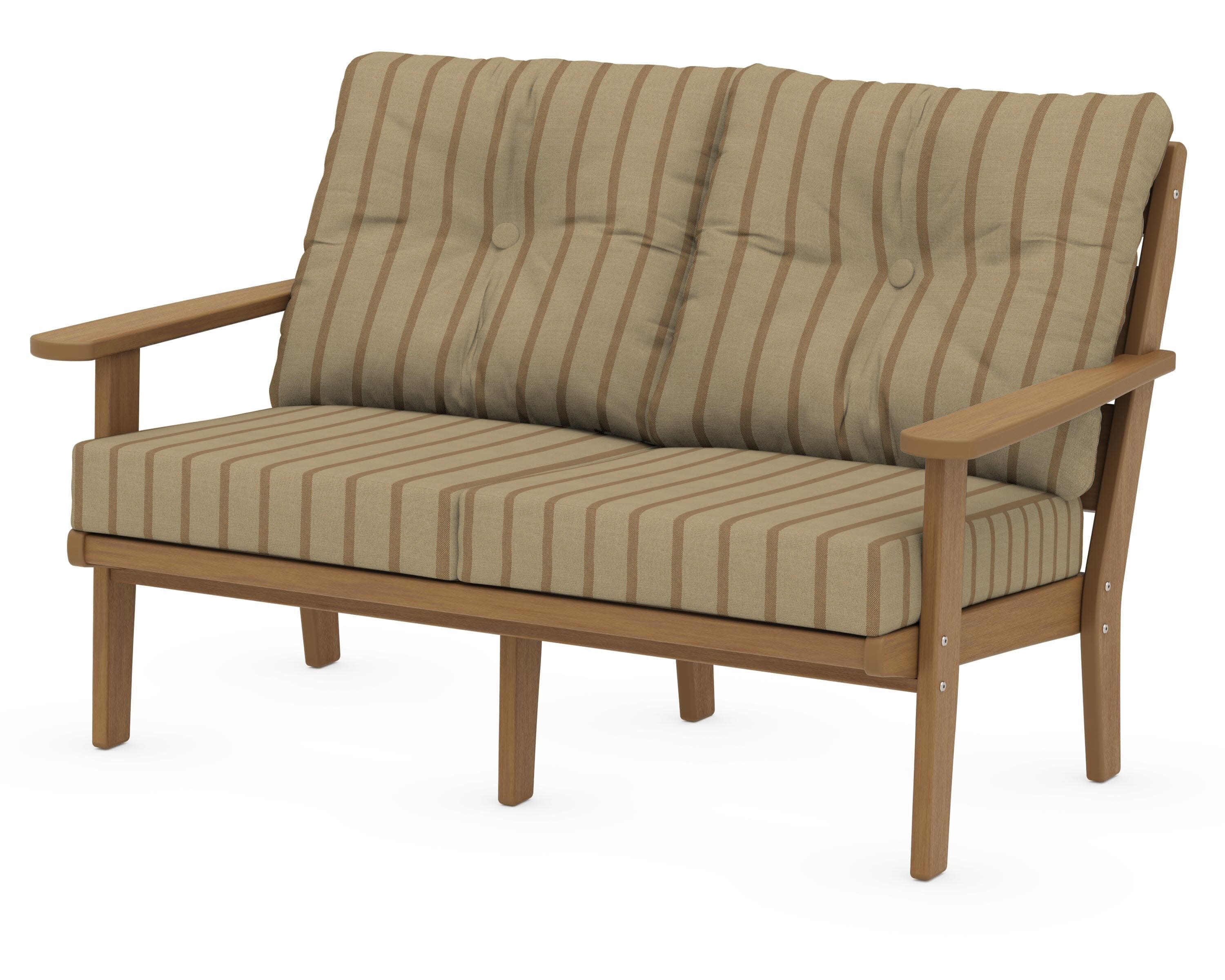Lakeside Deep Seating Loveseat in Natural / Unwind Driftwood