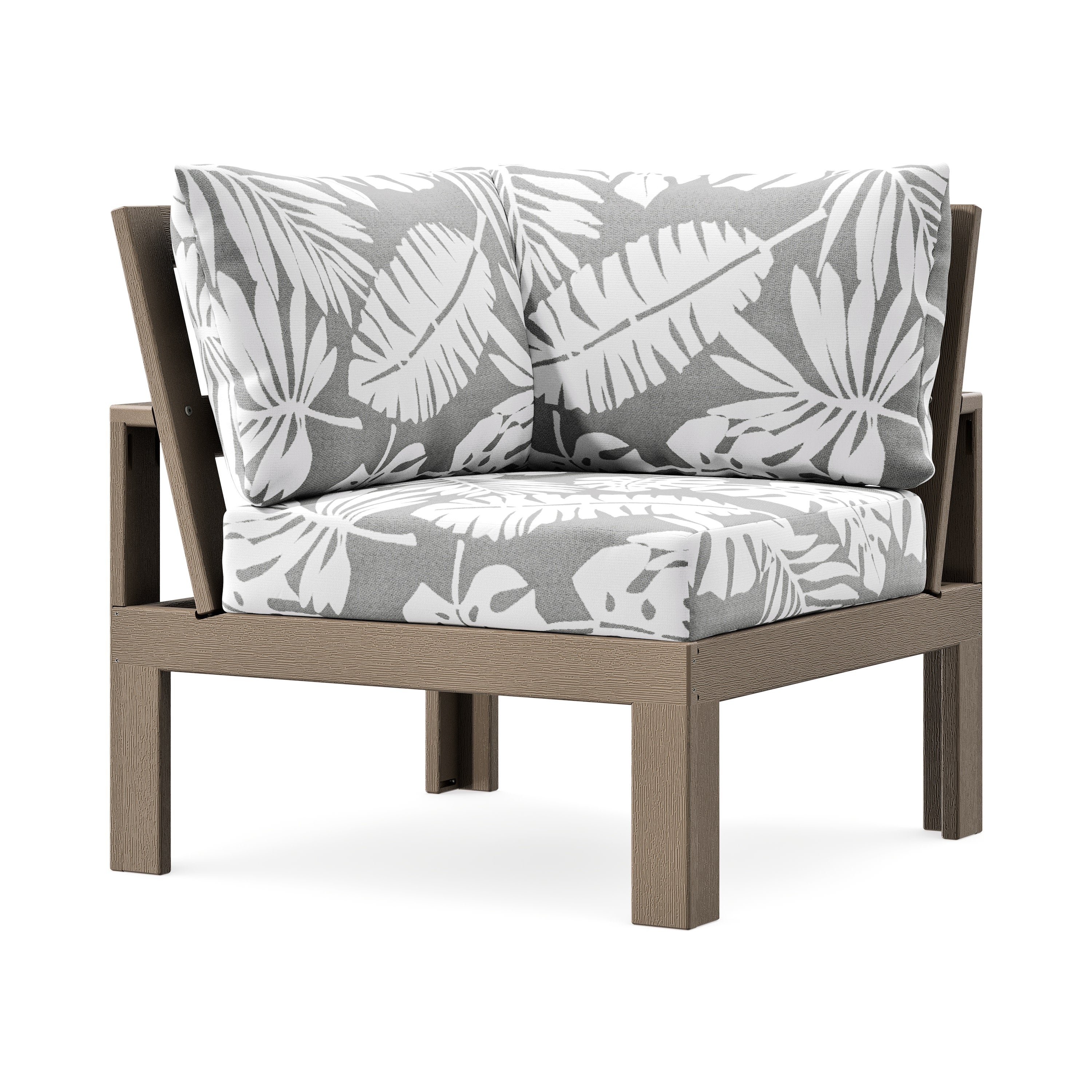 Modular Corner Chair in Vintage Sahara / Leaf Grey Mist