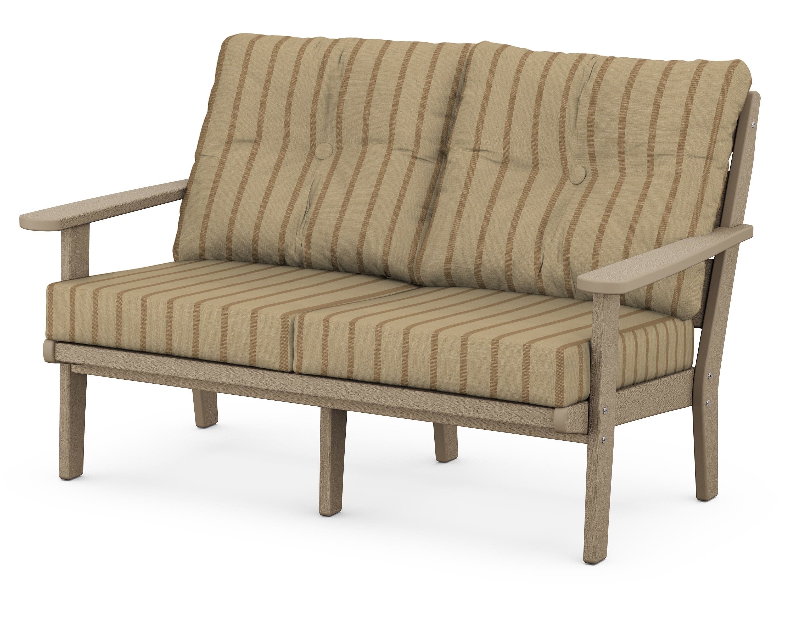 Lakeside Deep Seating Loveseat in Vintage Sahara / Unwind Driftwood