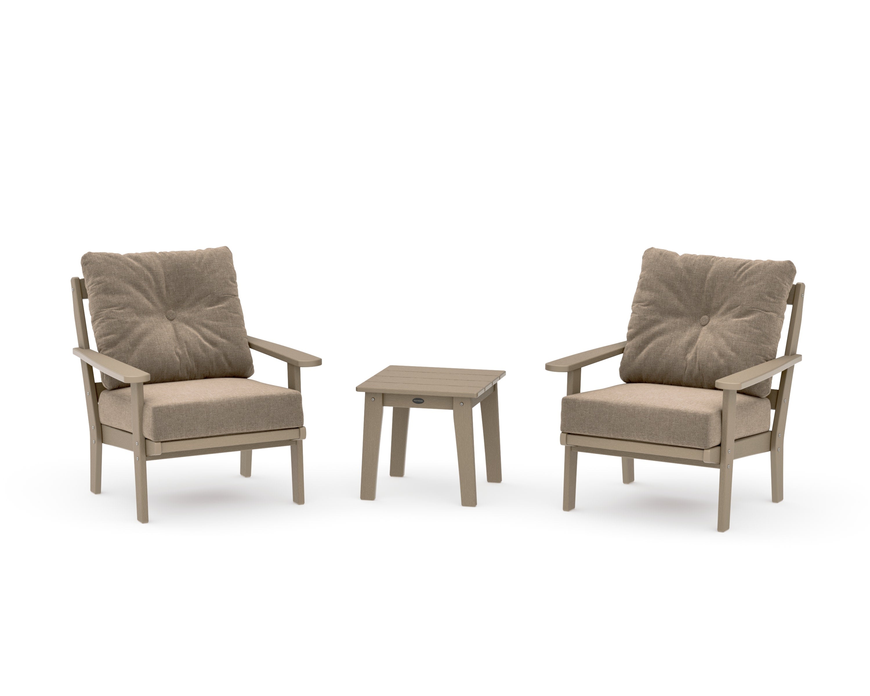 Mission 3-Piece Deep Seating Set in Vintage Sahara / Spiced Burlap