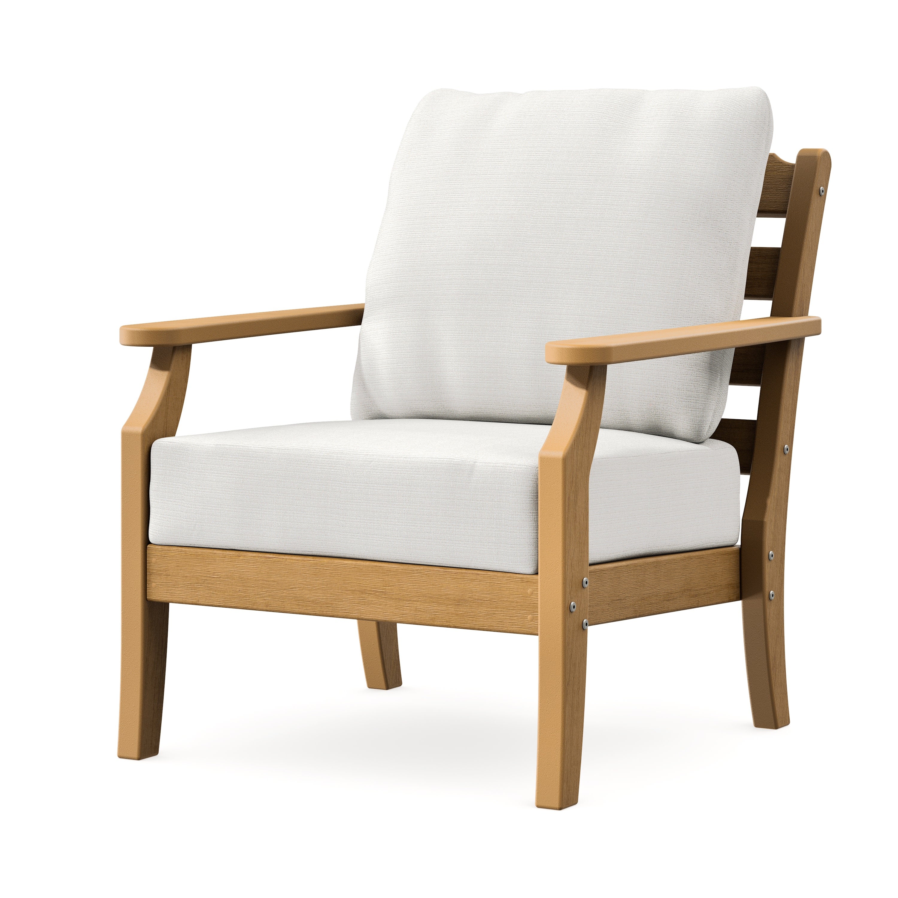 Savannah Deep Seating Chair in Natural / Natural Linen