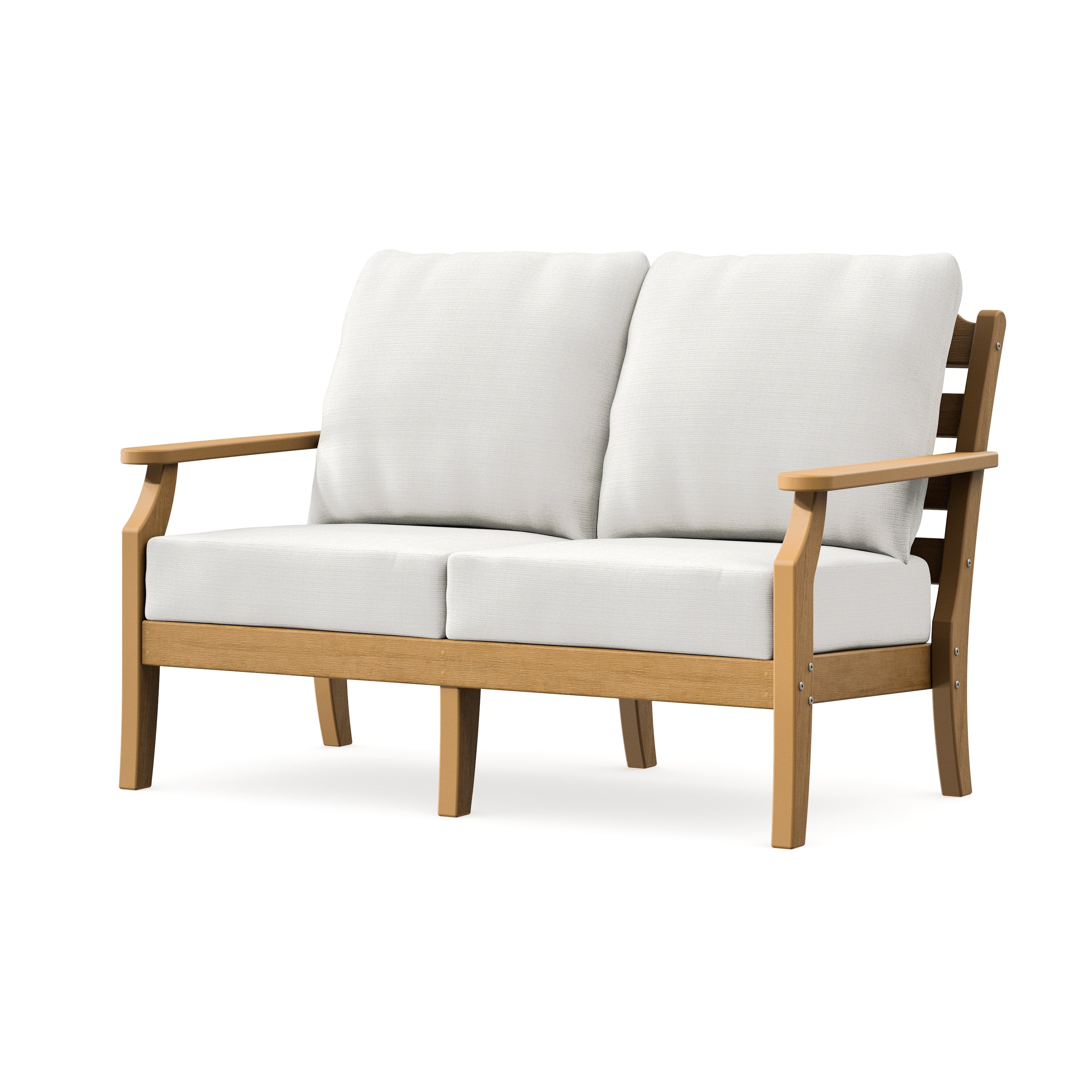 Savannah Deep Seating Loveseat in Natural / Natural Linen