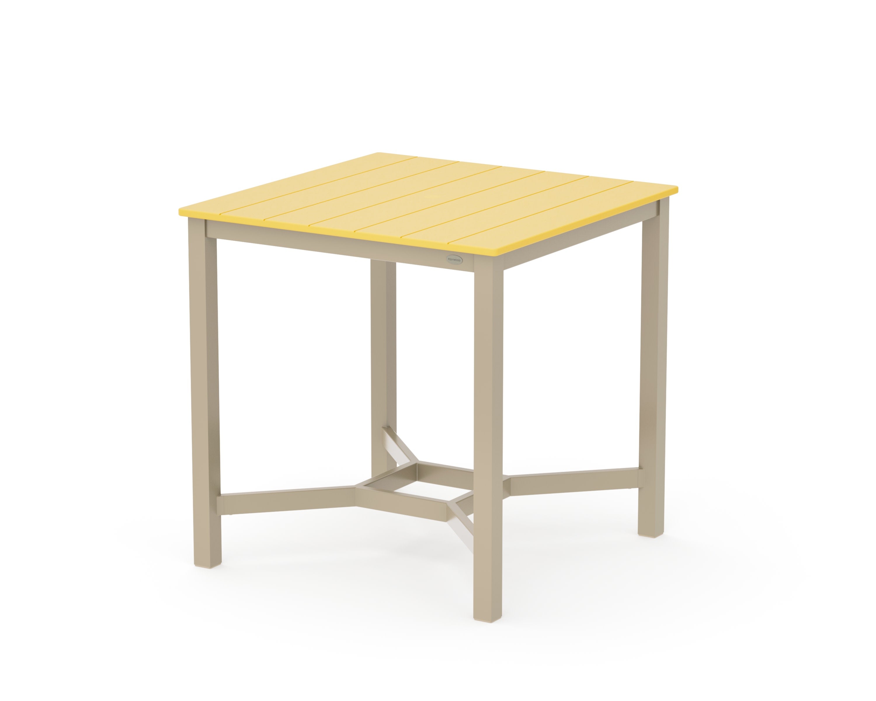 Main Street 36 x 36 Counter Table in Sand / Lemon