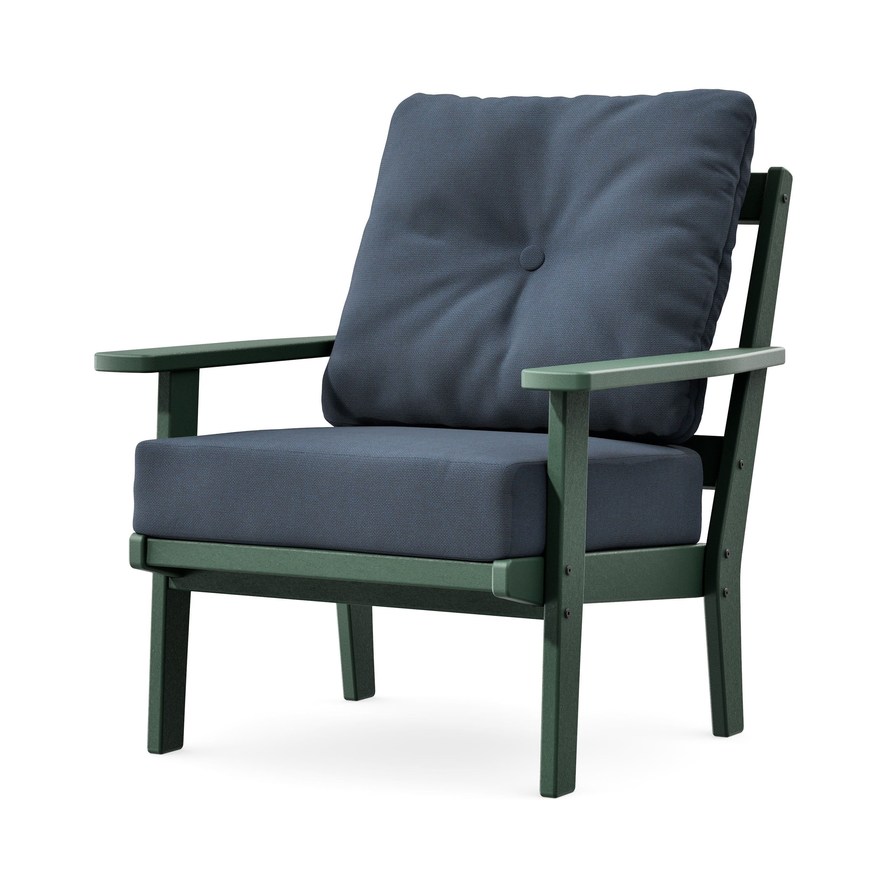 Prairie Deep Seating Chair in Green / Marine Indigo