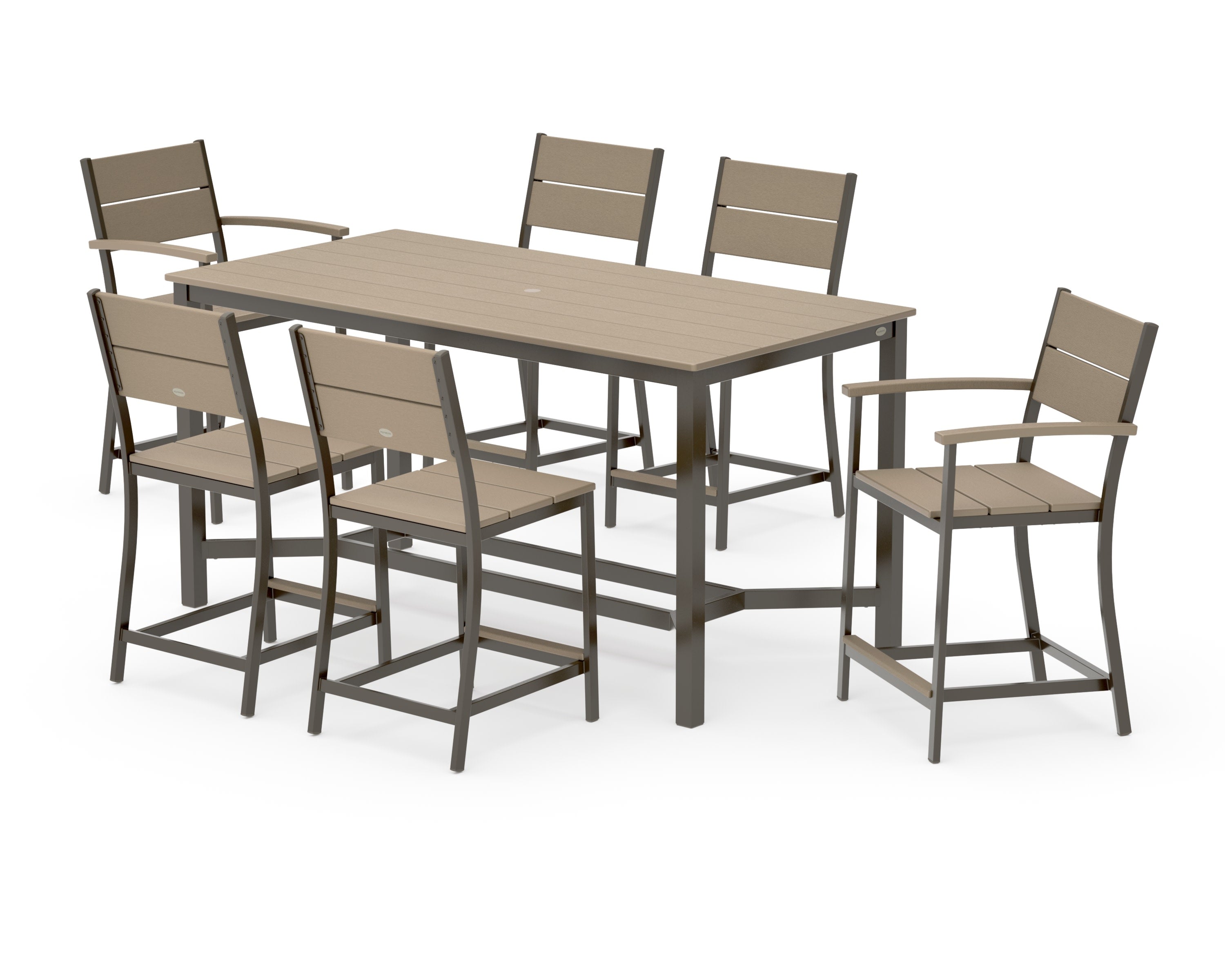 Main Street 7-Piece Counter Set in Bronze / Vintage Sahara