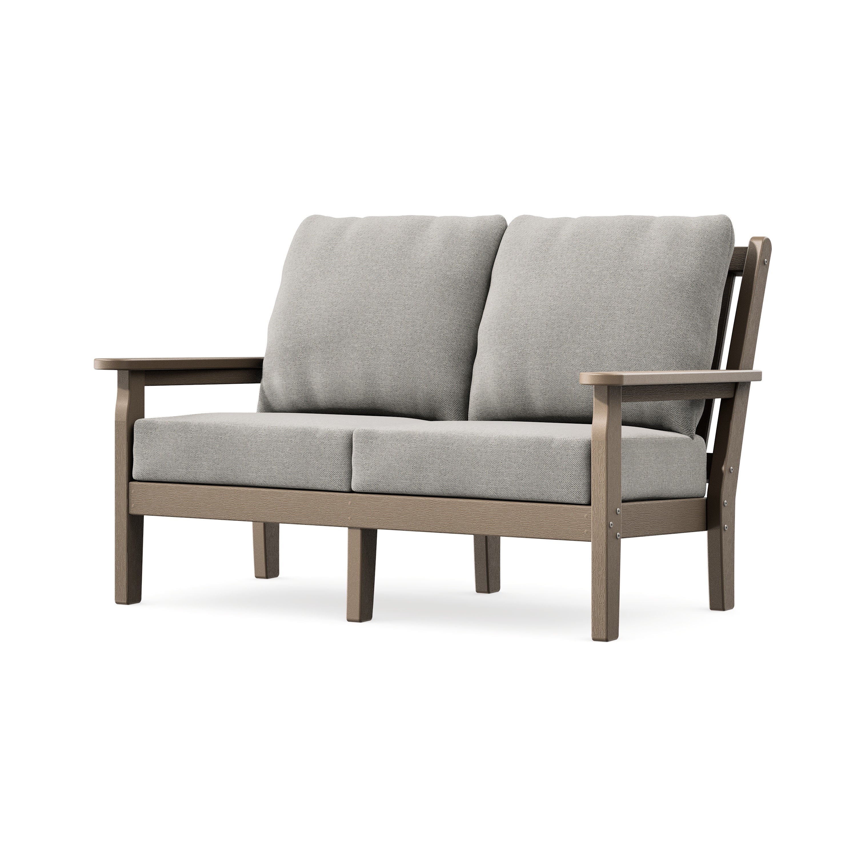 Chippendale Deep Seating Loveseat in Vintage Sahara / Weathered Tweed