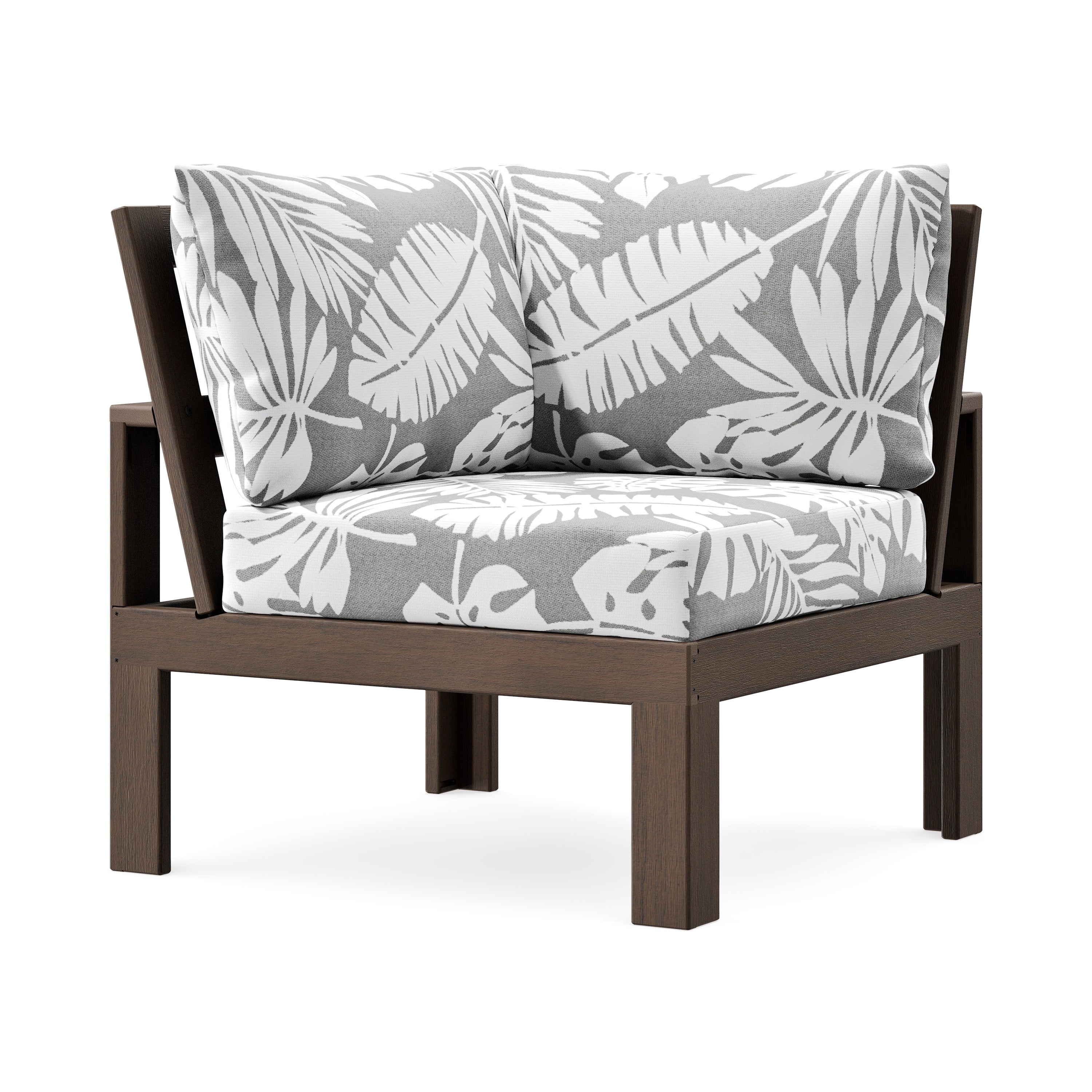 Modular Corner Chair in Kona / Leaf Grey Mist