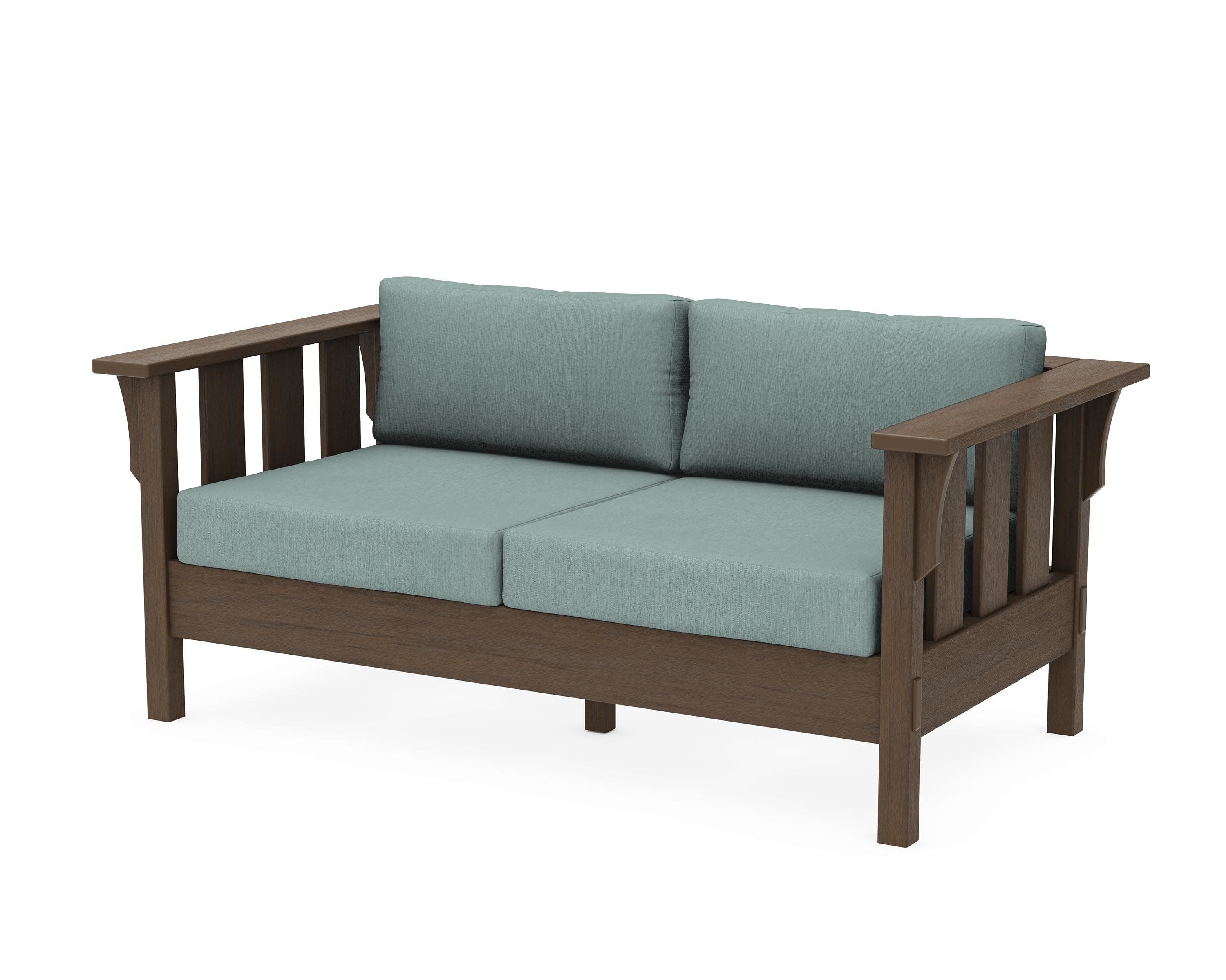 Acadia Deep Seating Loveseat in Kona / Glacier Spa