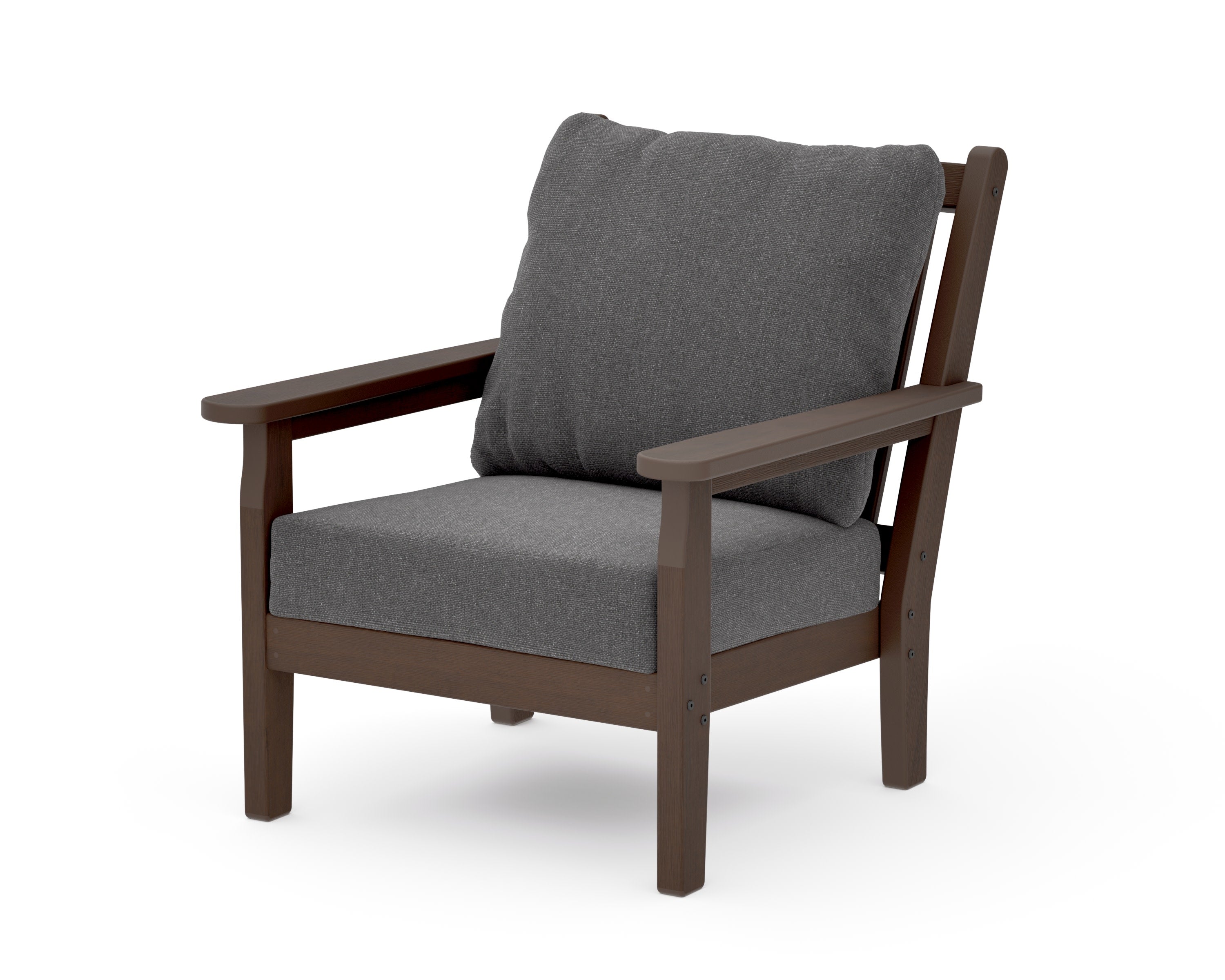Chippendale Deep Seating Chair in Kona / Ash Charcoal