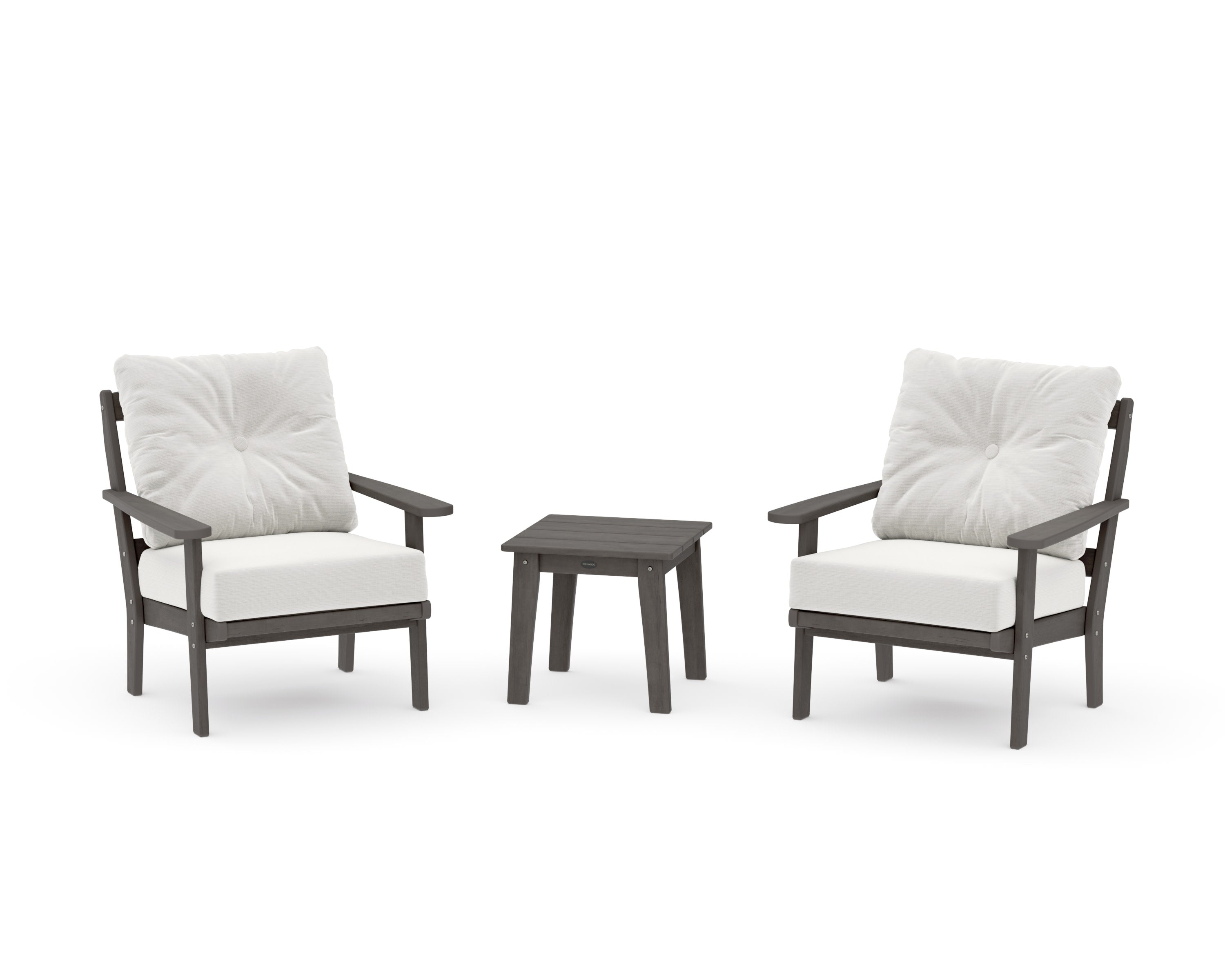 Mission 3-Piece Deep Seating Set in Driftwood / Natural Linen