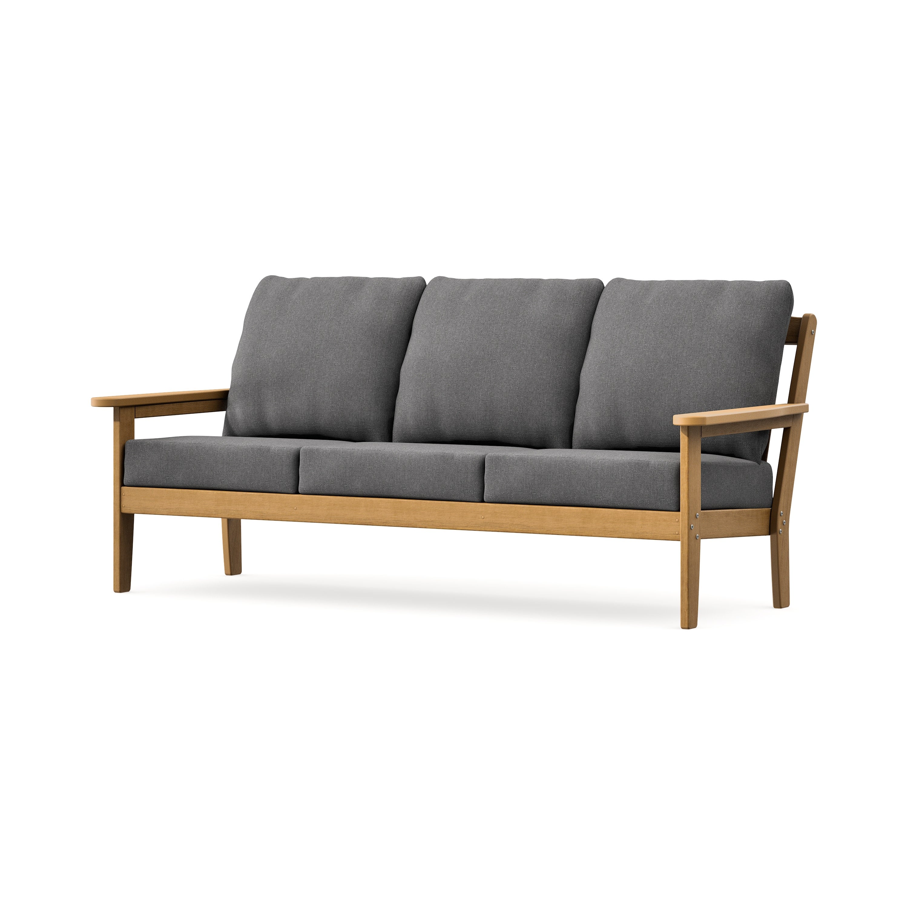 Cottage Deep Seating Sofa in Natural / Ash Charcoal
