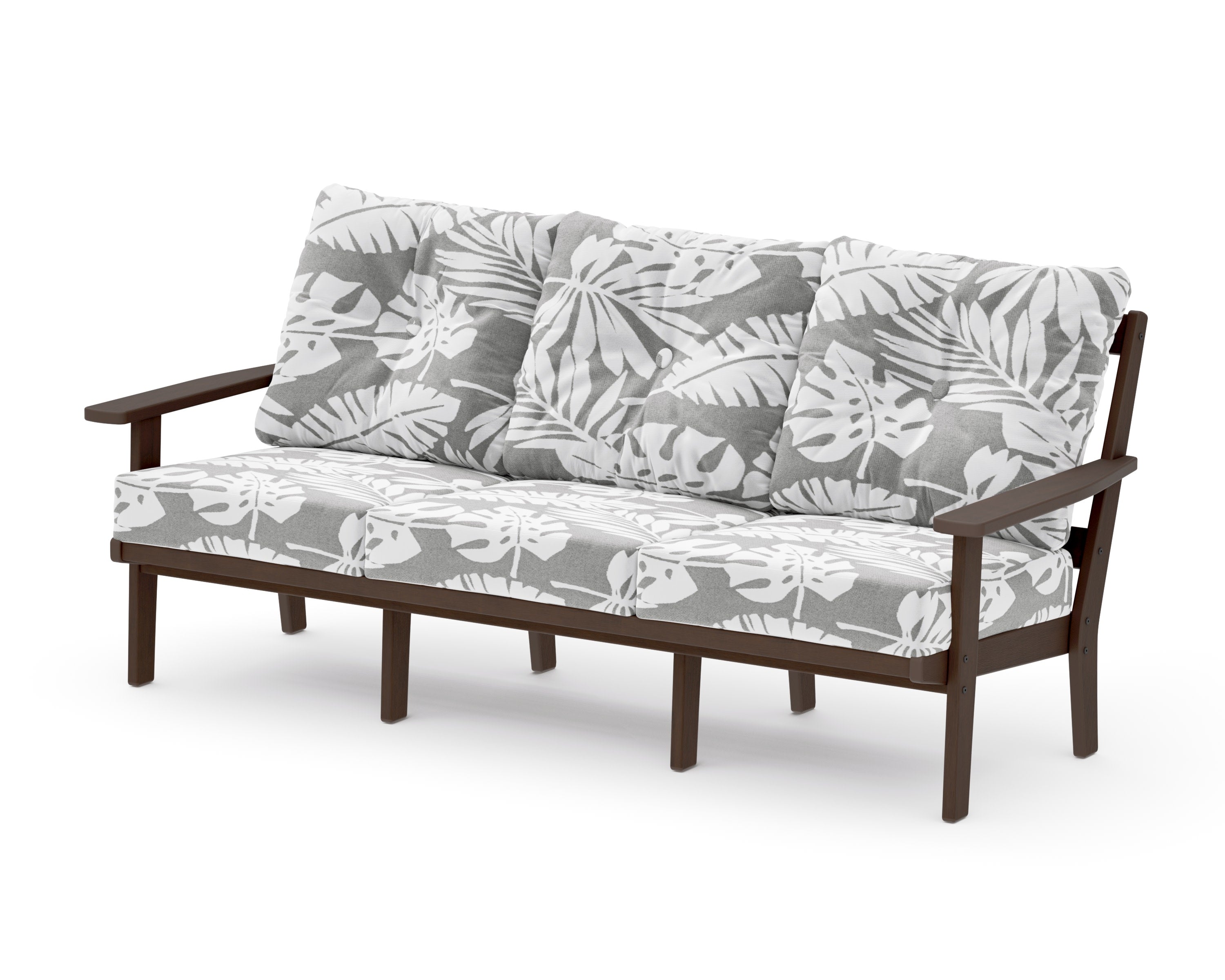 Oxford Deep Seating Sofa in Kona / Leaf Grey Mist