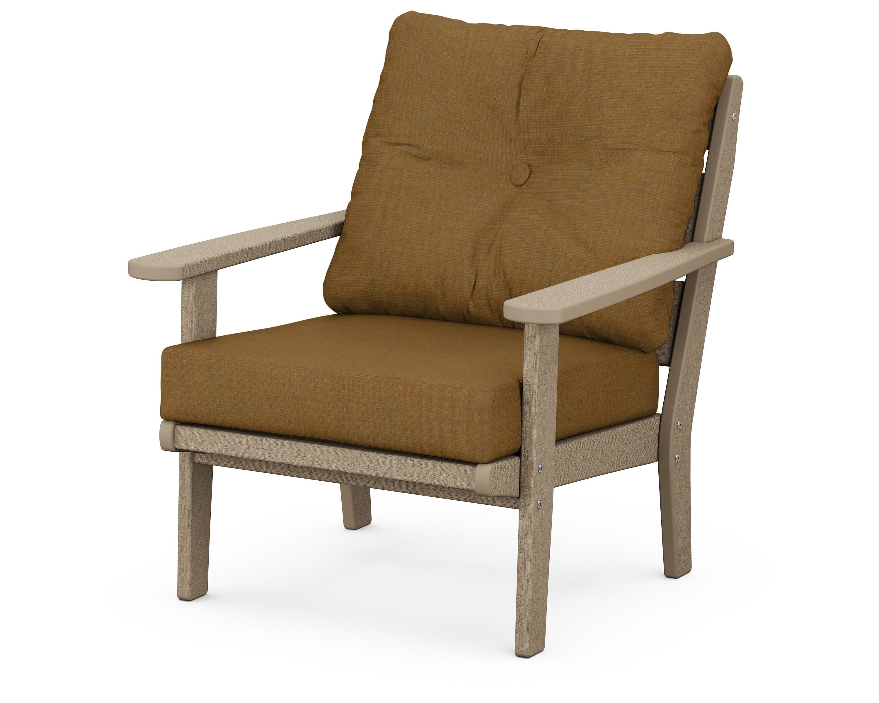 Lakeside Deep Seating Chair in Vintage Sahara / Exhale Teak