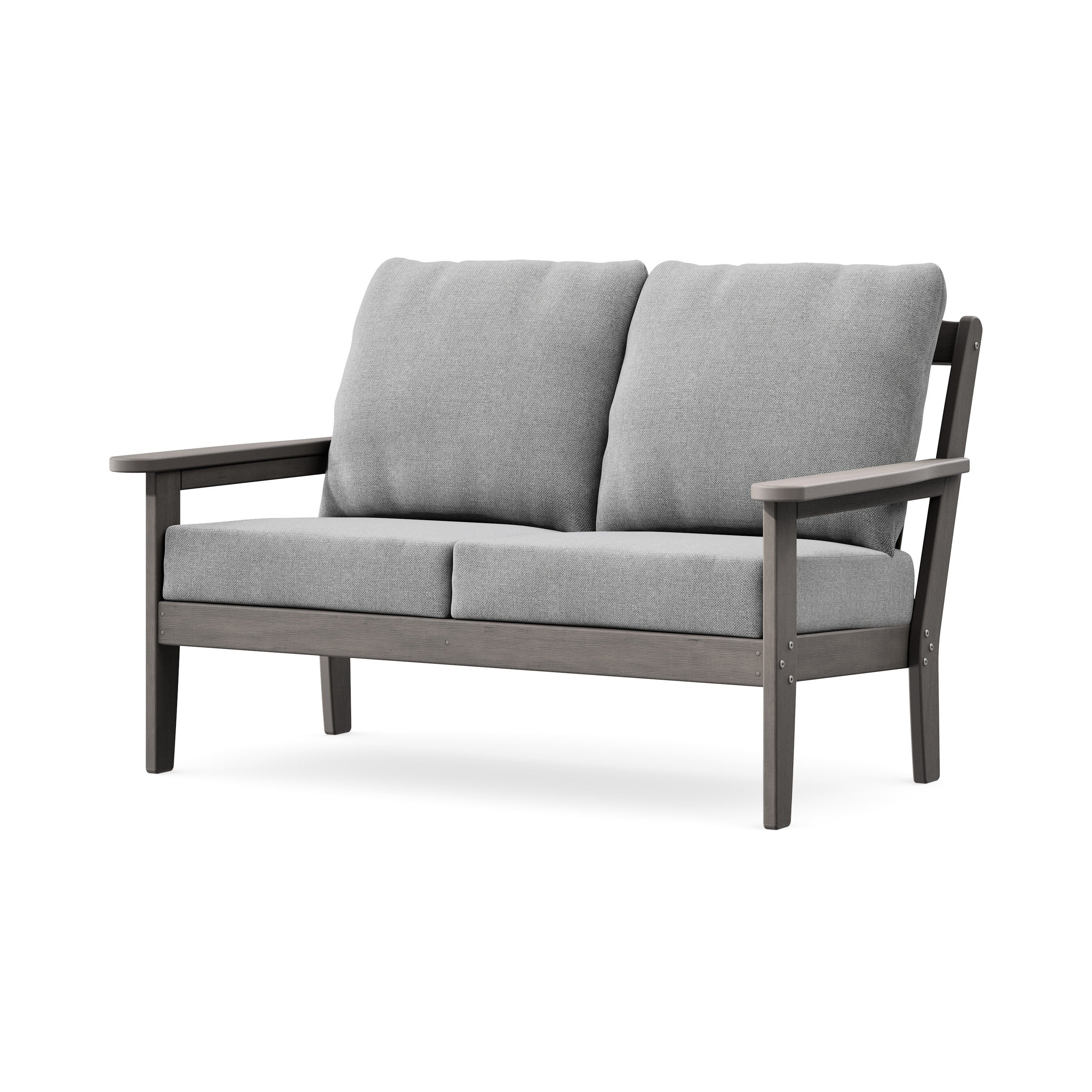 Cottage Deep Seating Loveseat in Driftwood / Grey Mist
