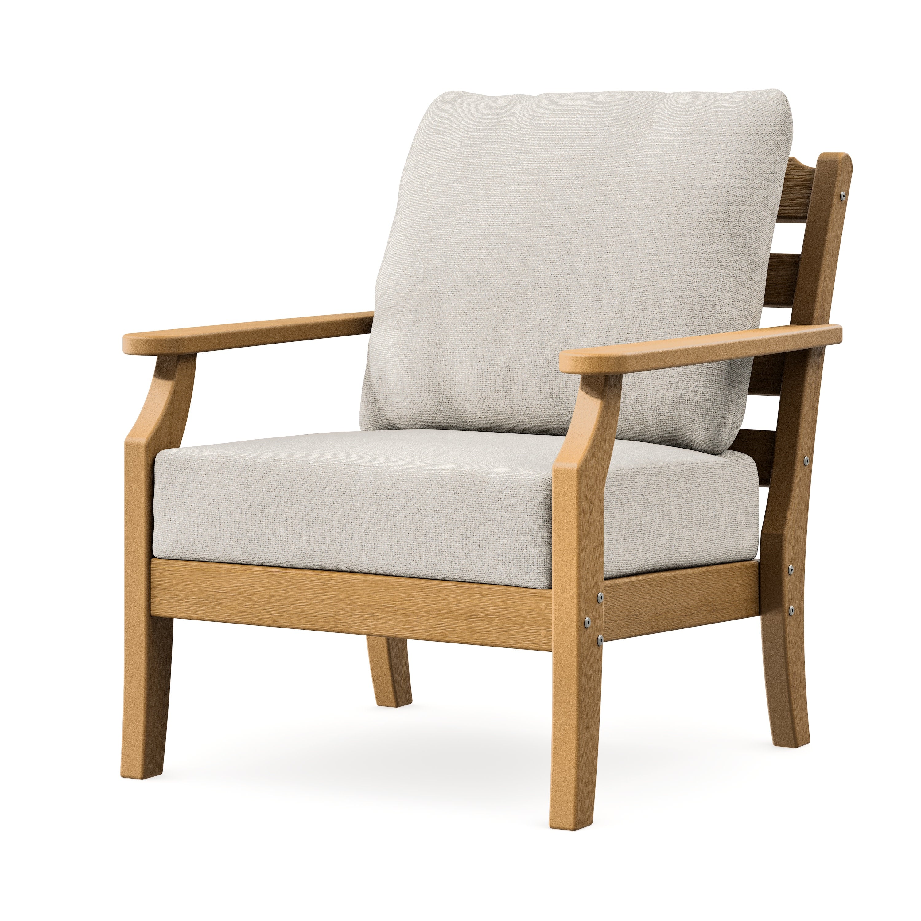 Savannah Deep Seating Chair in Natural / Dune Burlap
