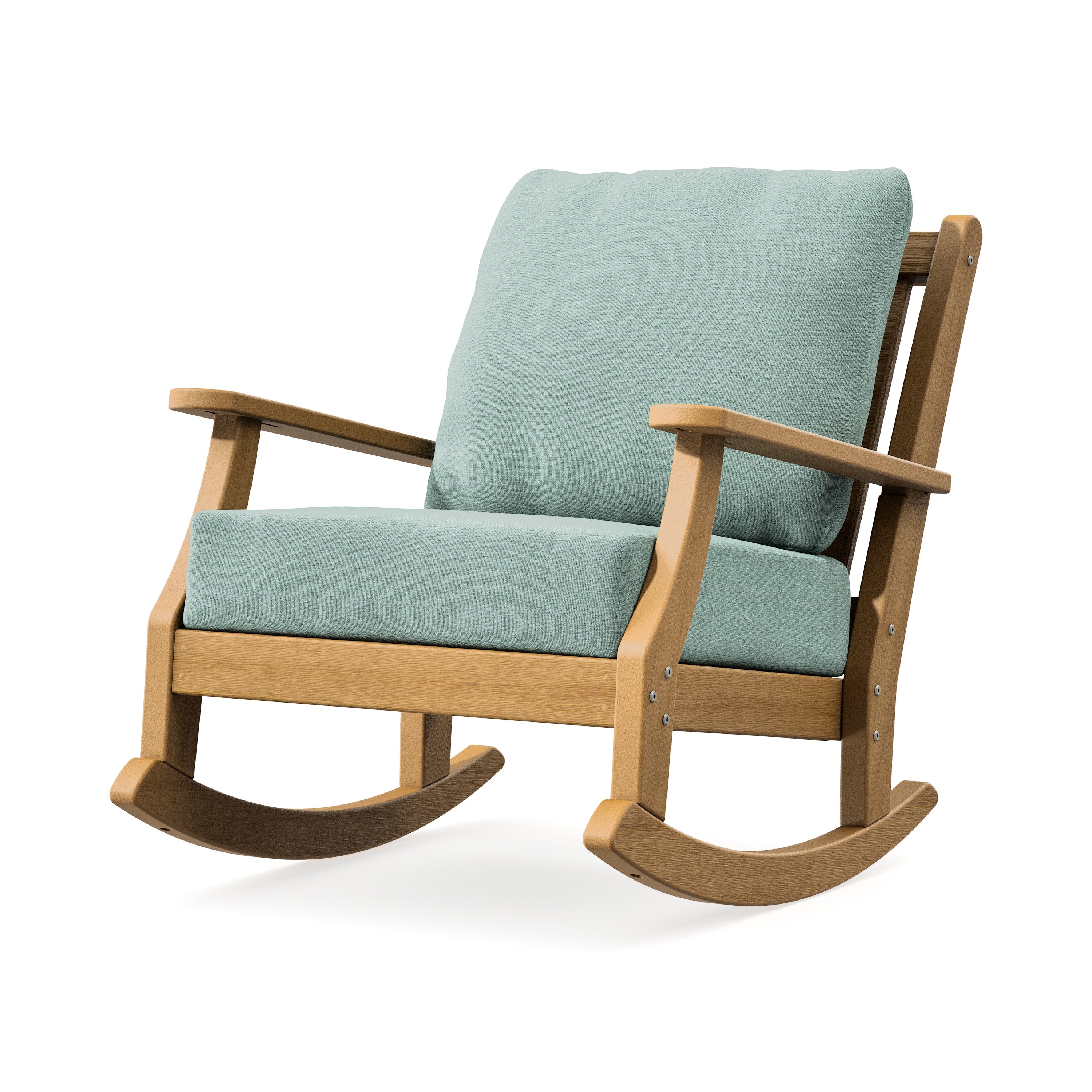 Wovendale Deep Seating Rocking Chair in Natural / Glacier Spa