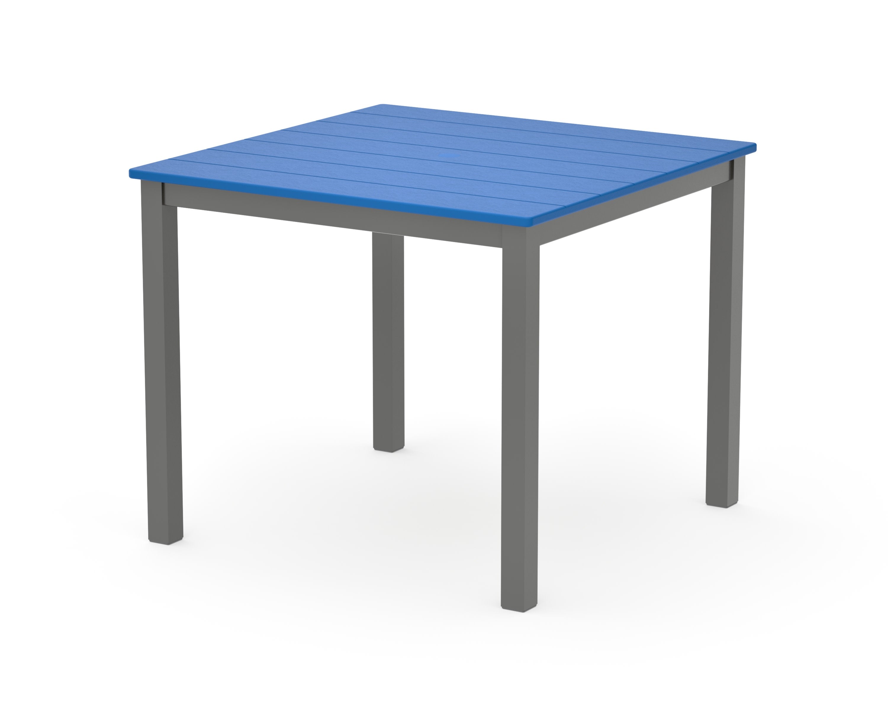 Main Street 36" x 36" Dining Table in Charcoal / Pacific Blue