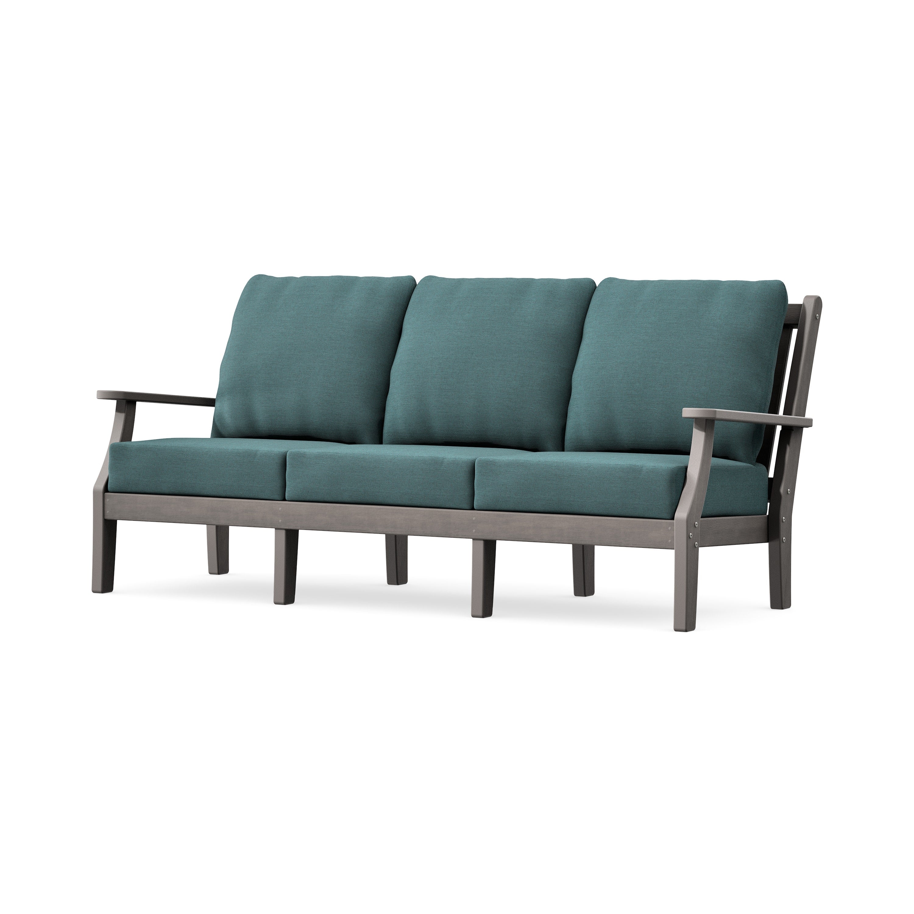 Wovendale Deep Seating Sofa in Driftwood / Ocean Teal