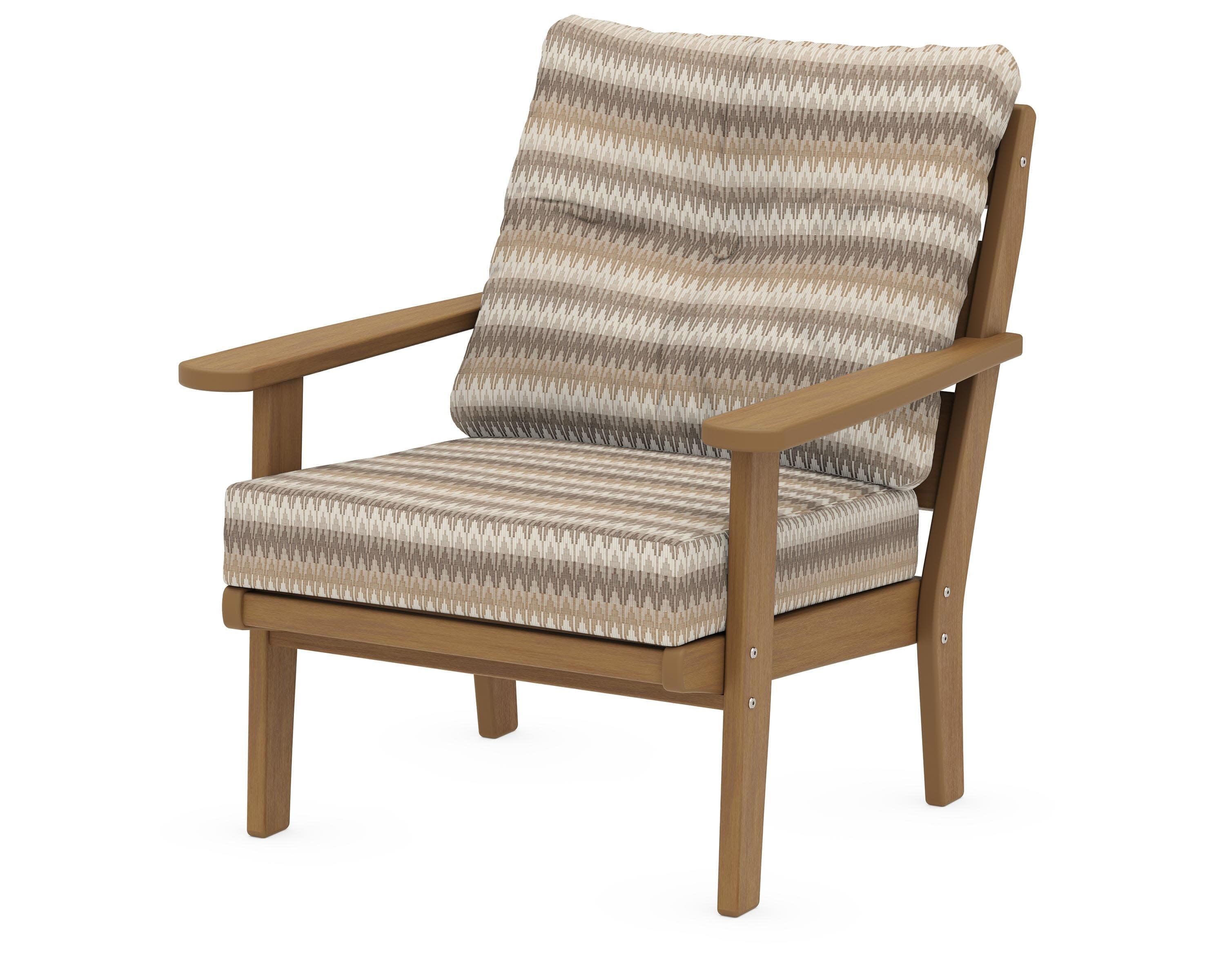 Lakeside Deep Seating Chair in Natural / Valley Dune