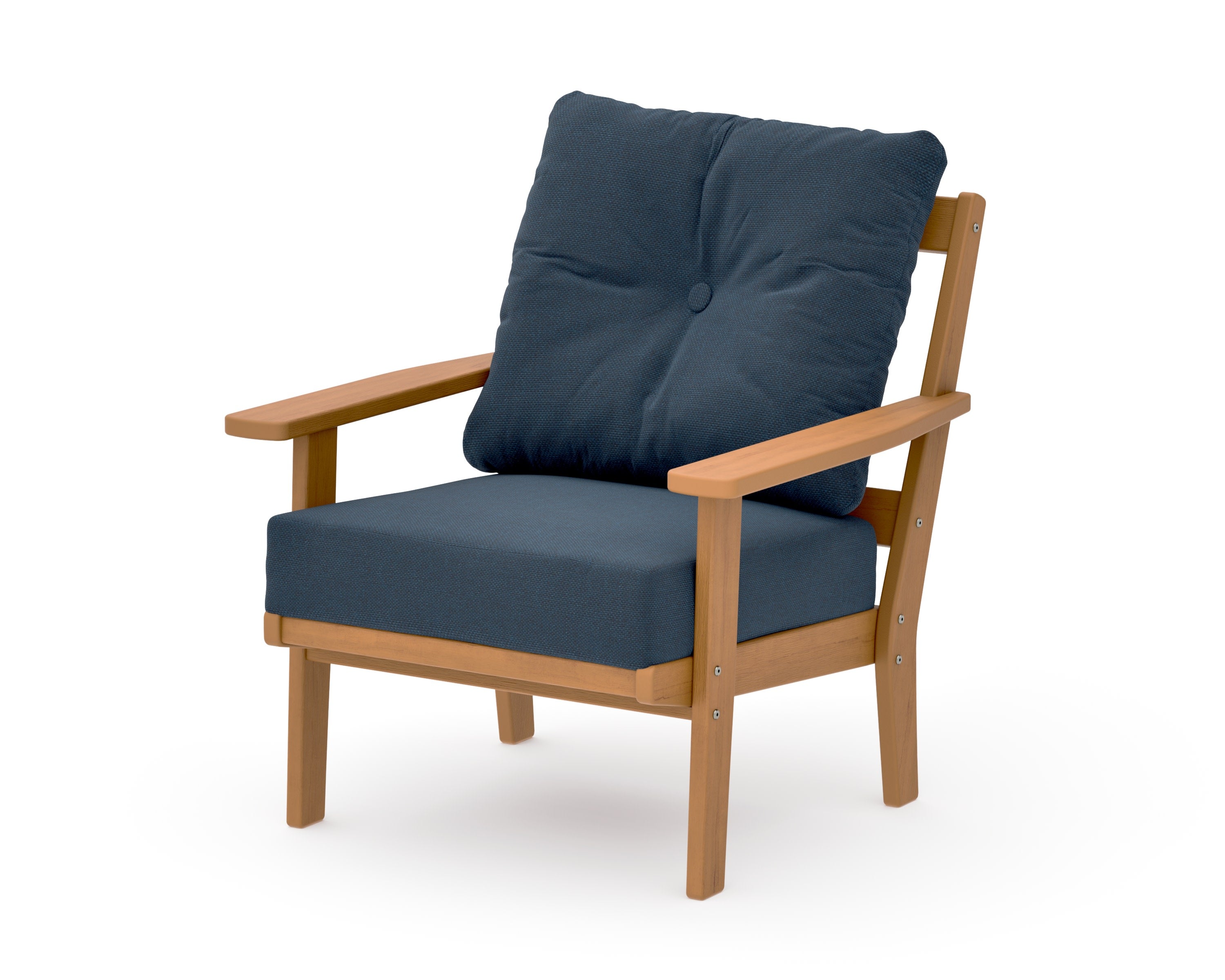Oxford Deep Seating Chair in Natural / Marine Indigo