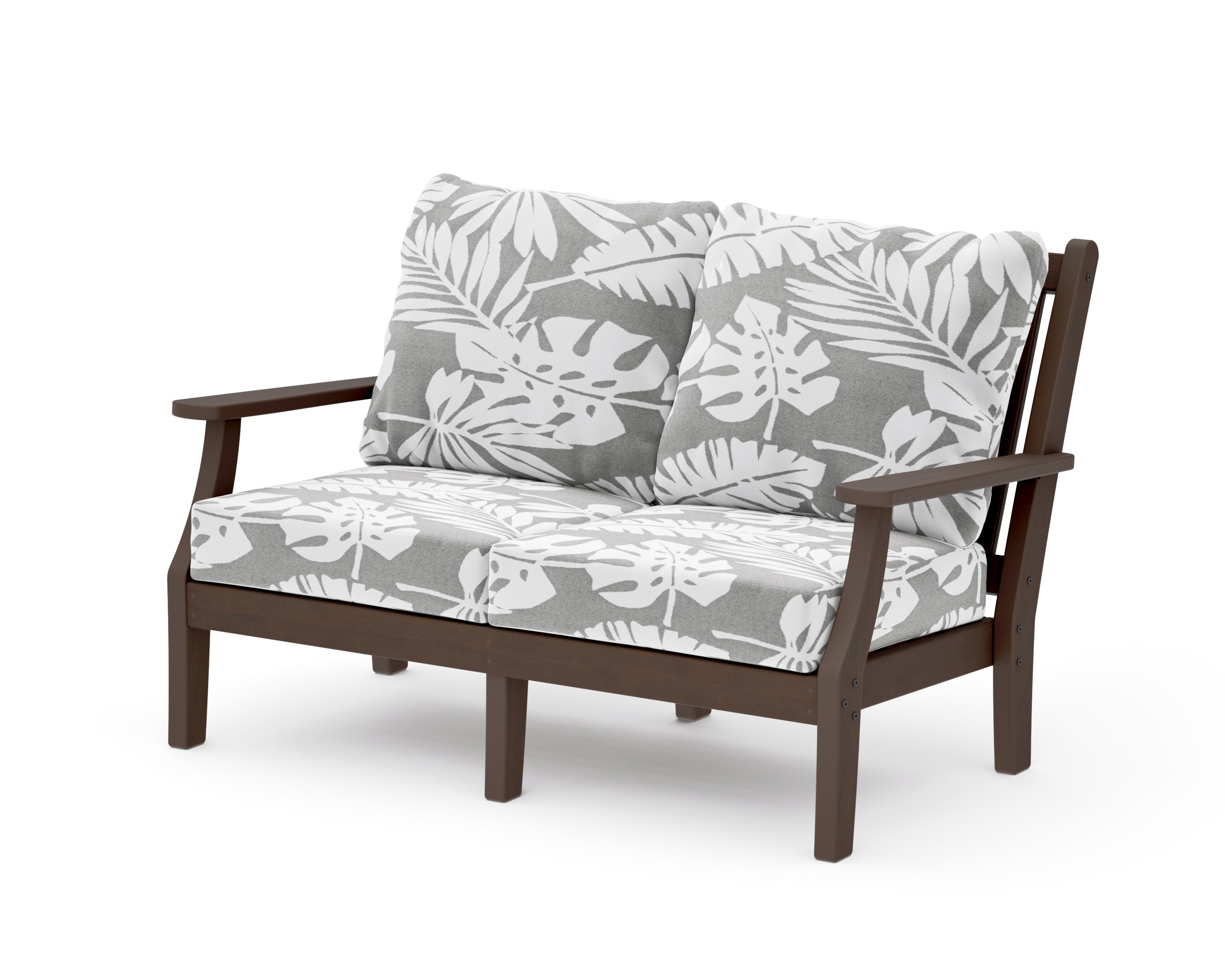 Wovendale Deep Seating Loveseat in Kona / Leaf Grey Mist