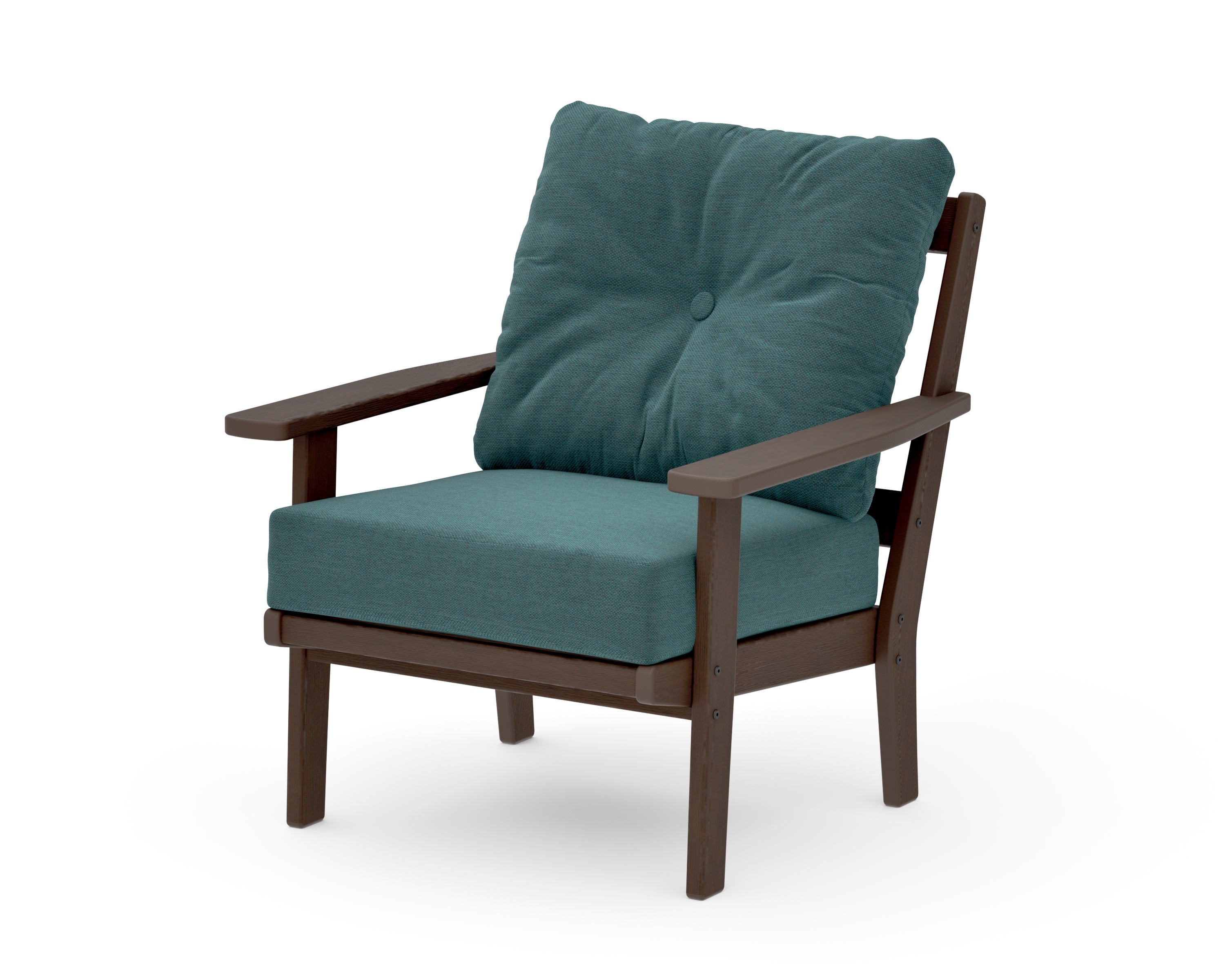 Prairie Deep Seating Chair in Kona / Ocean Teal