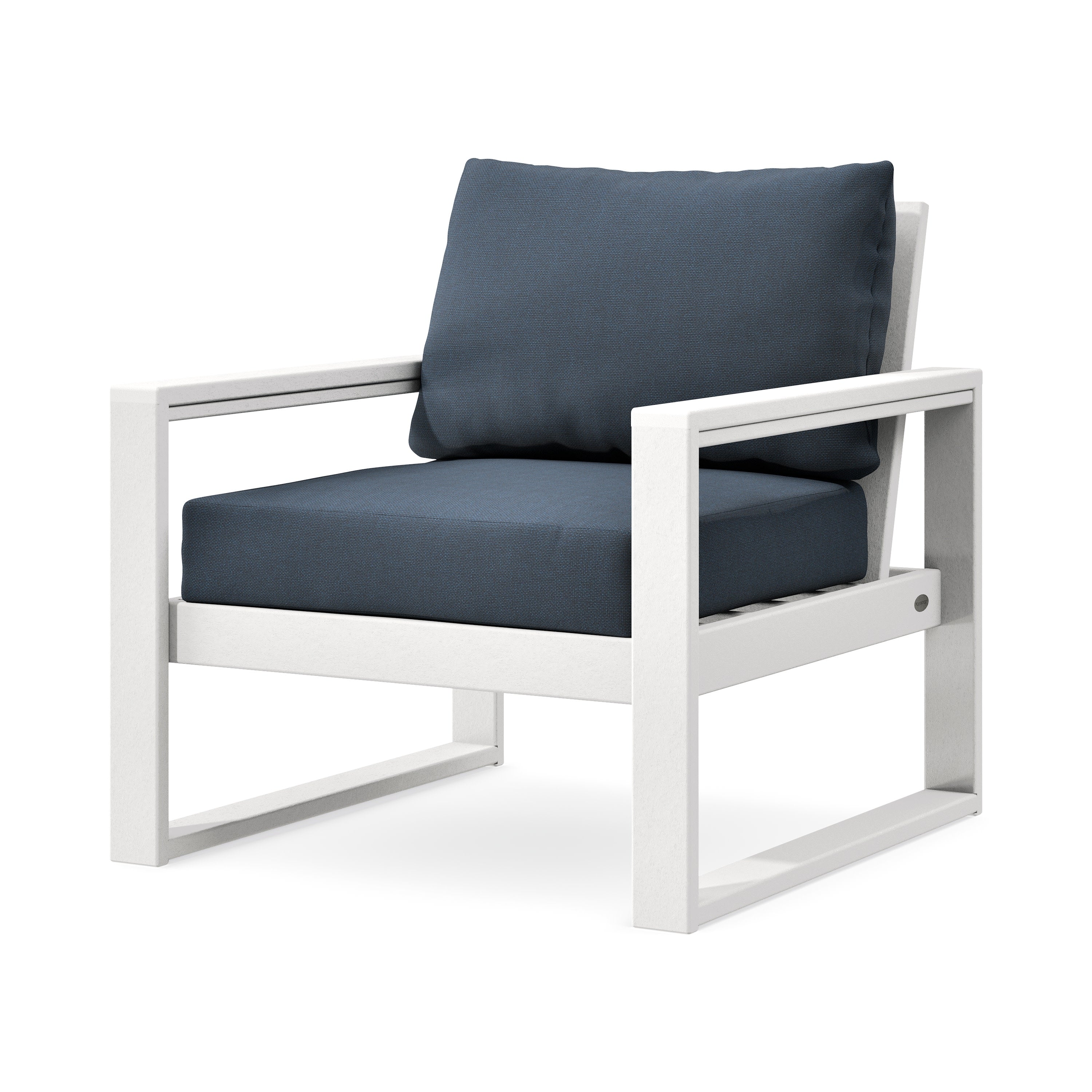 EDGE Club Chair in White / Marine Indigo