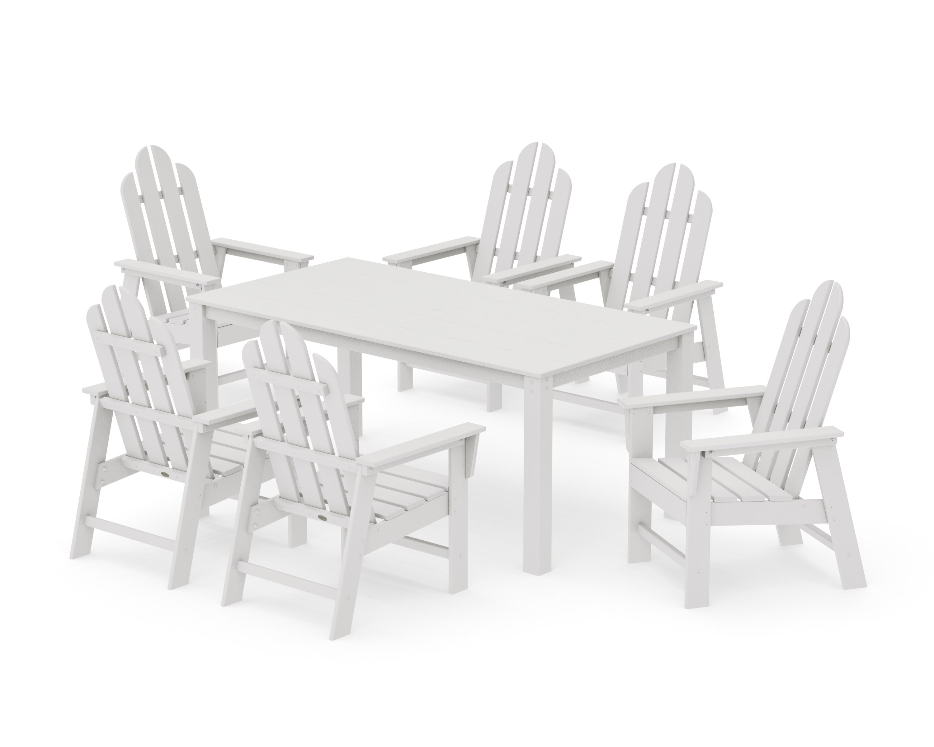 Long Island 7-Piece Parsons Dining Set in Vintage White