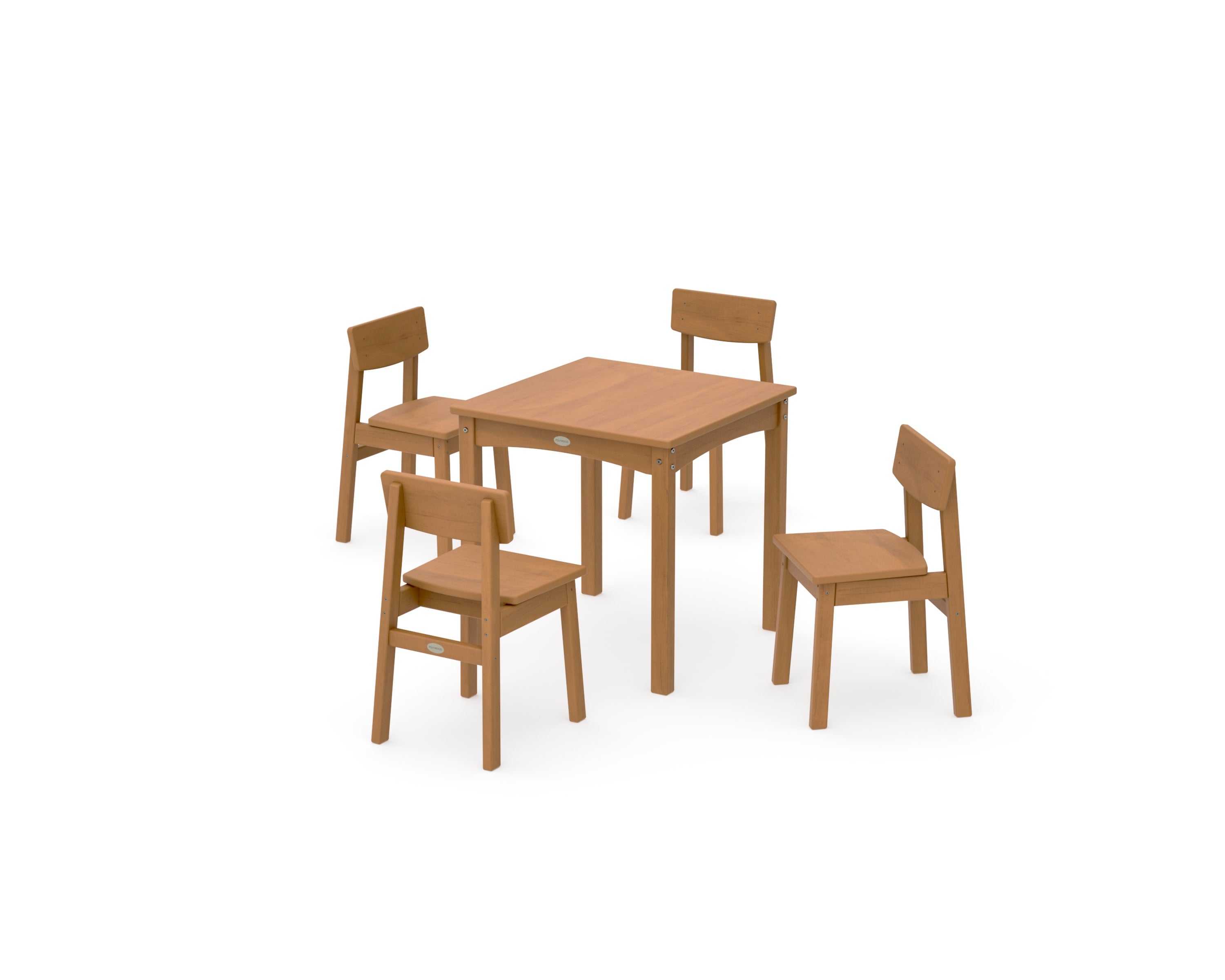 Modern Studio Kids 5-Piece Dining Set in Natural