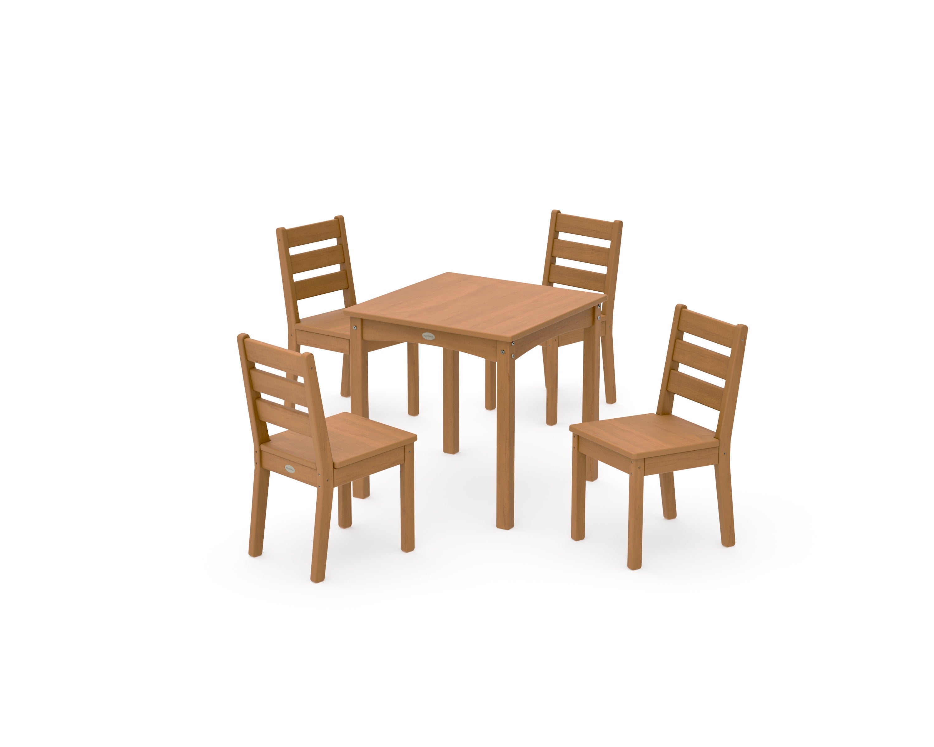 Lakeside Kids 5-Piece Dining Set in Natural