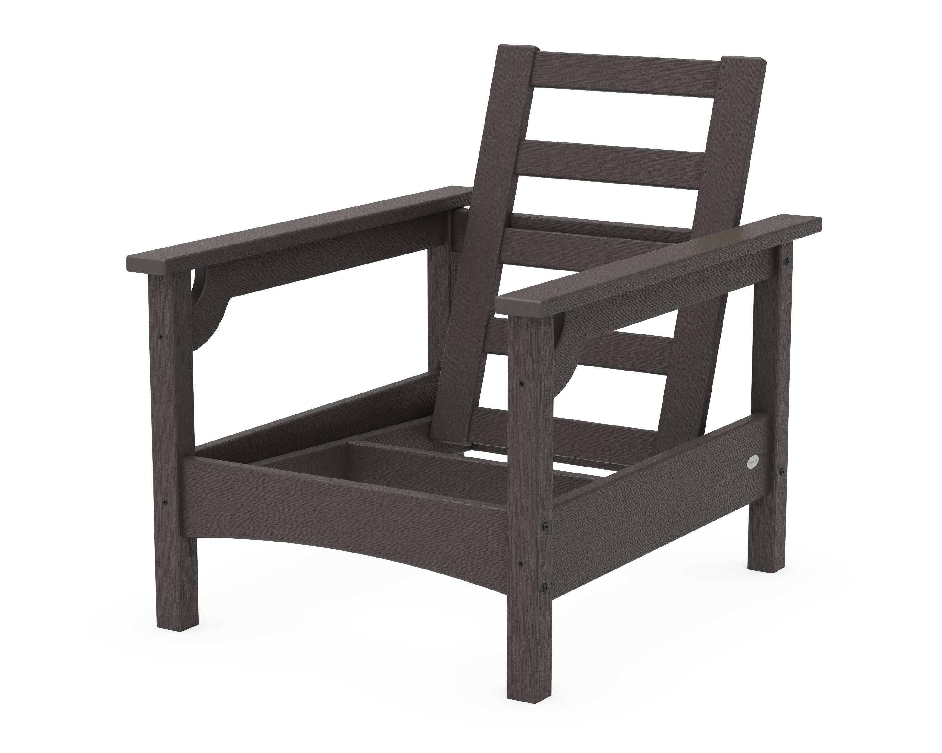 Club Chair Frame in Vintage Coffee
