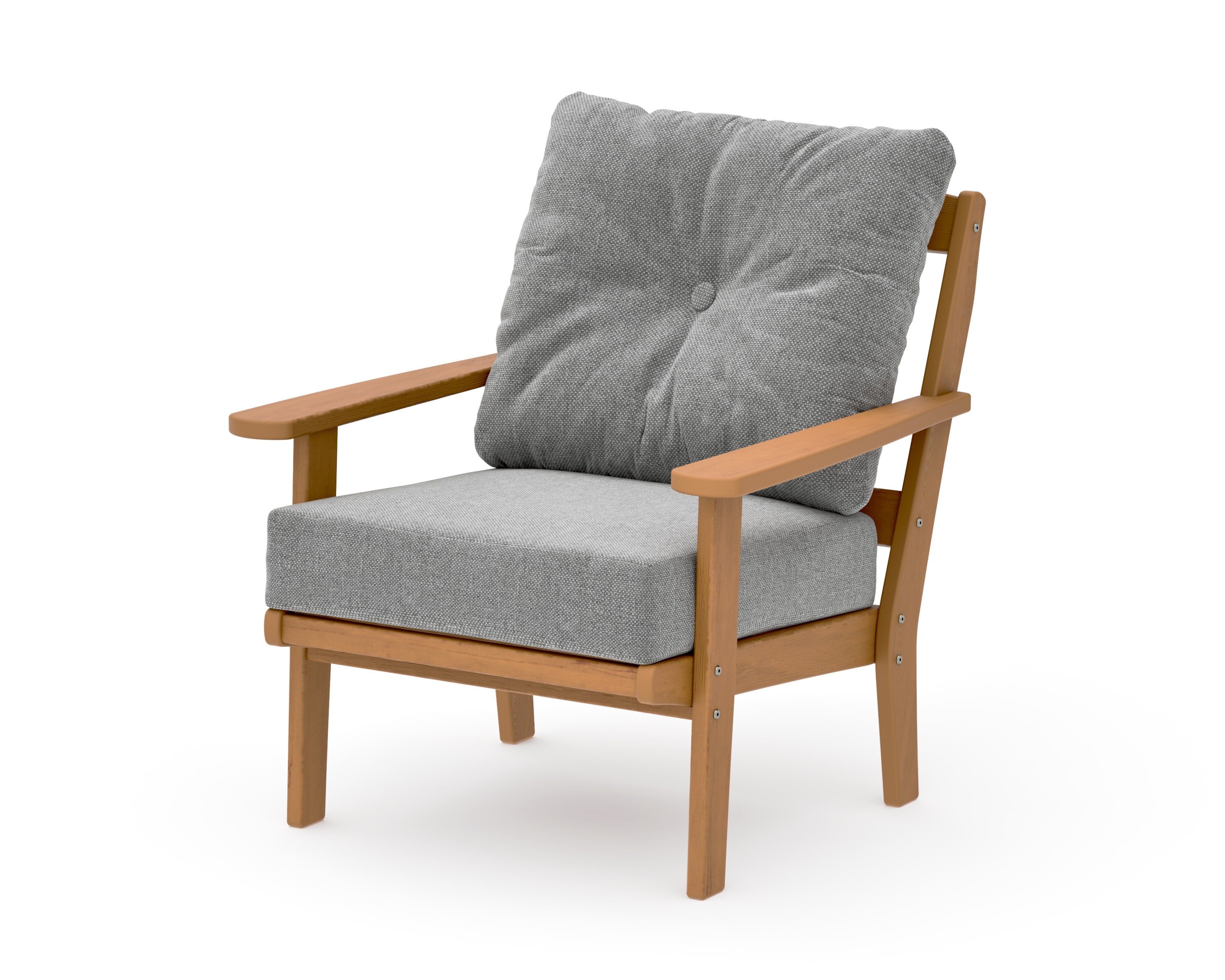 Mission Deep Seating Chair in Natural / Grey Mist