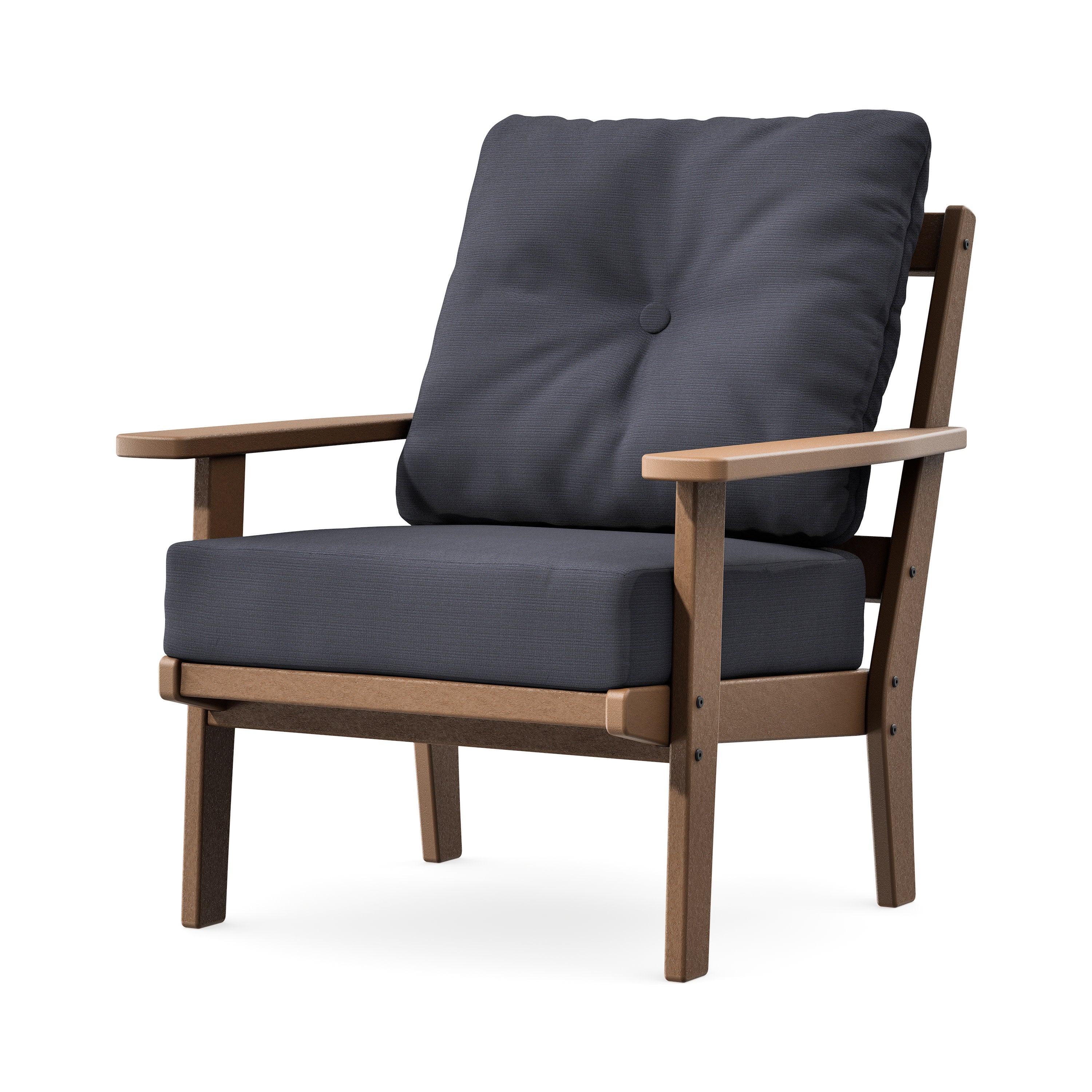 Prairie Deep Seating Chair in Teak / Midnight Linen