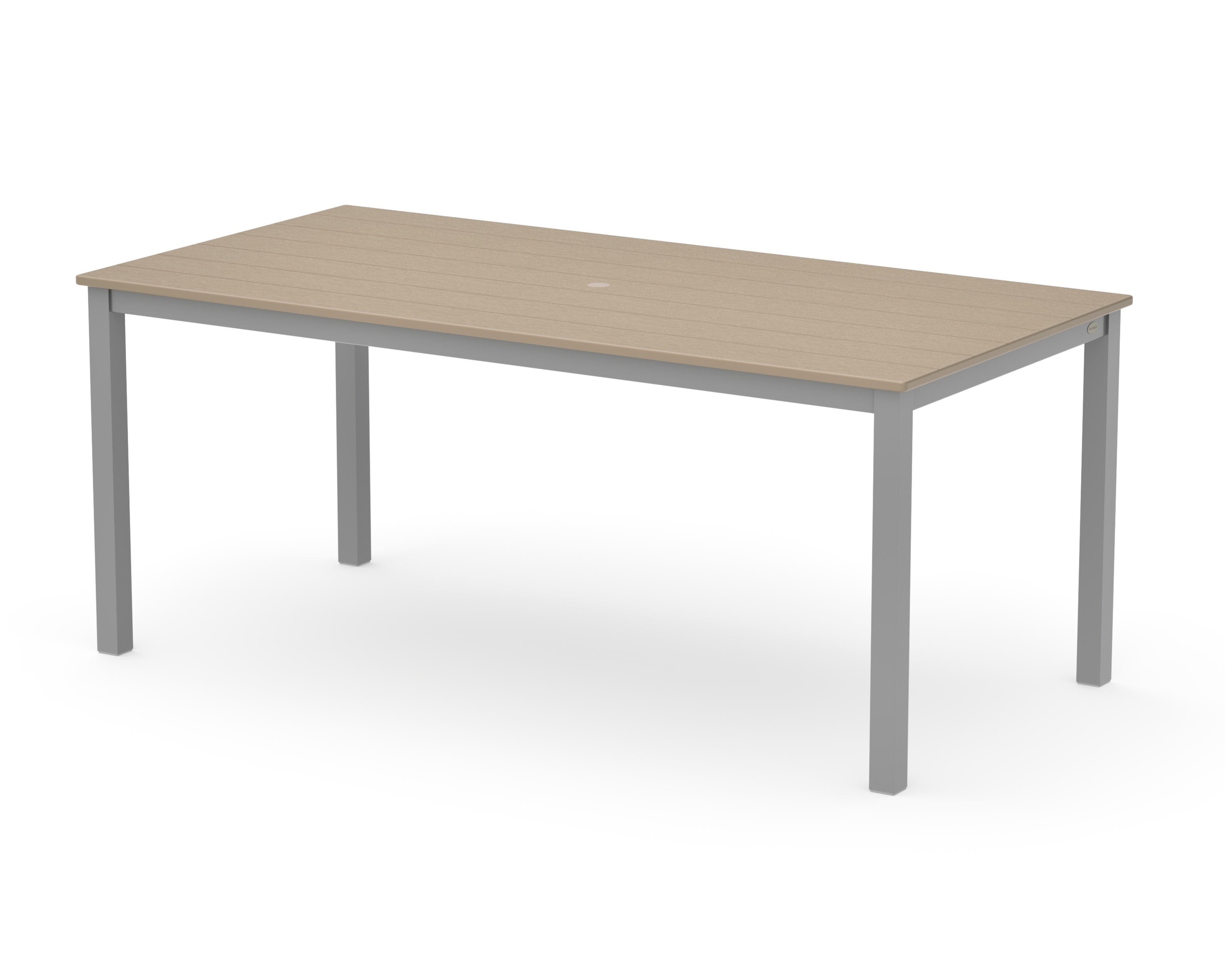 Main Street 36" x 72" Dining Table in Silver / Vintage Sahara