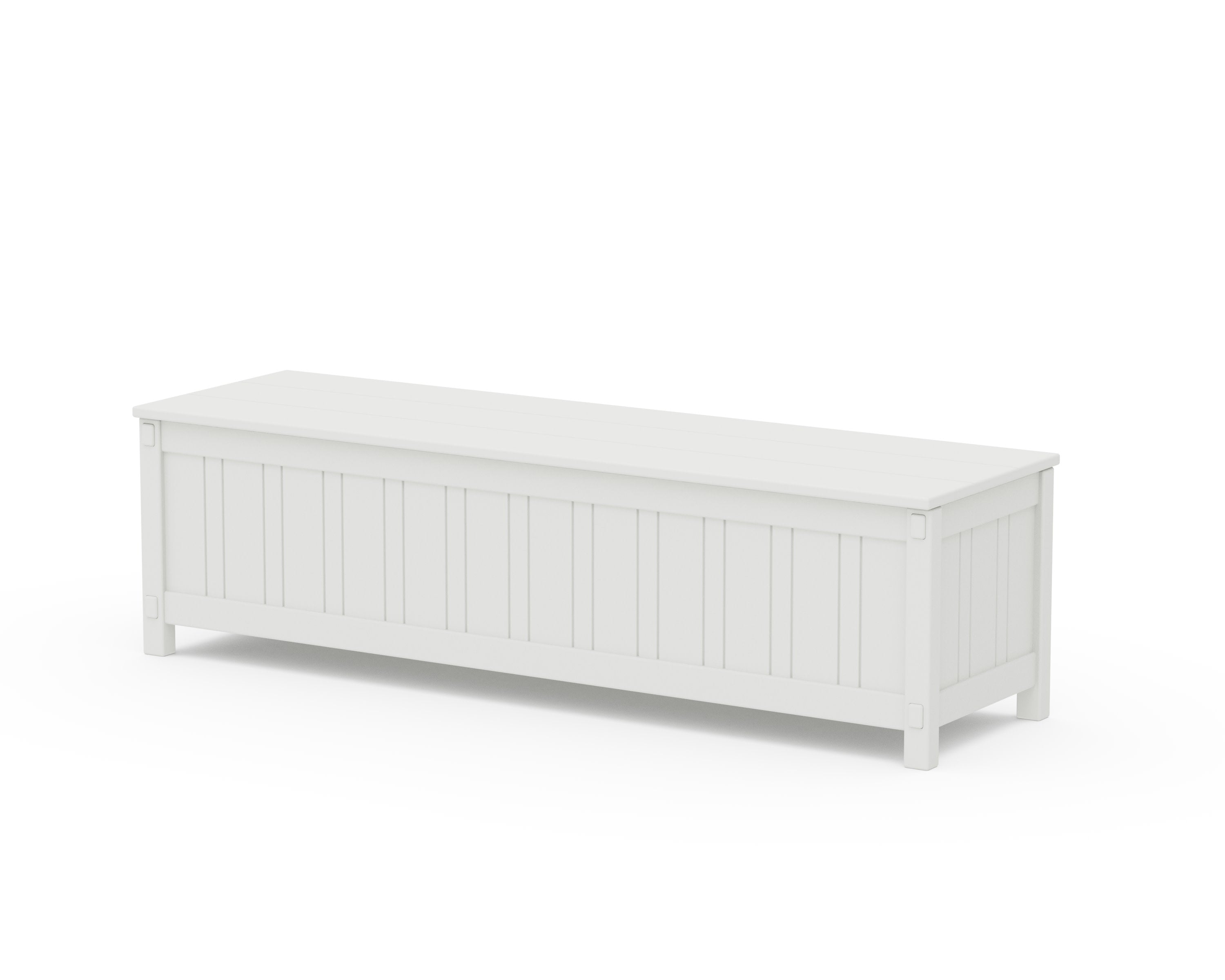 Acadia 60 Storage Bench in White