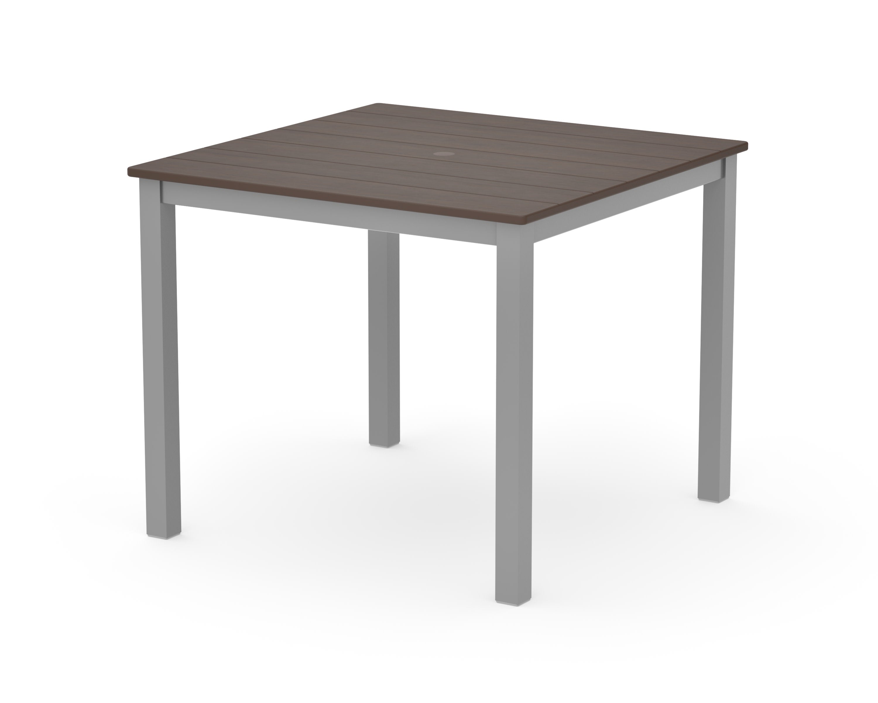 Main Street 36" x 36" Dining Table in Silver / Kona