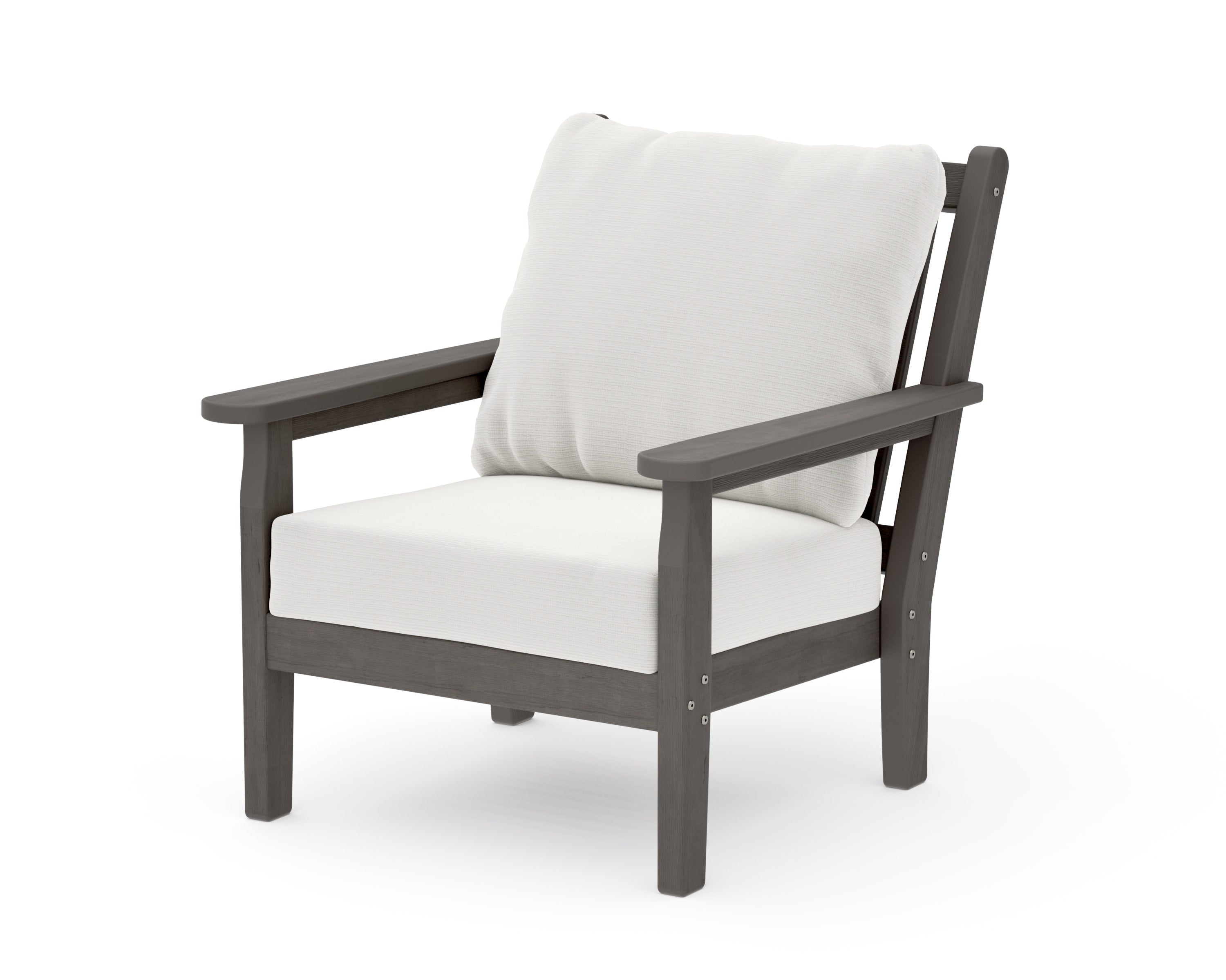 Chippendale Deep Seating Chair in Driftwood / Natural Linen