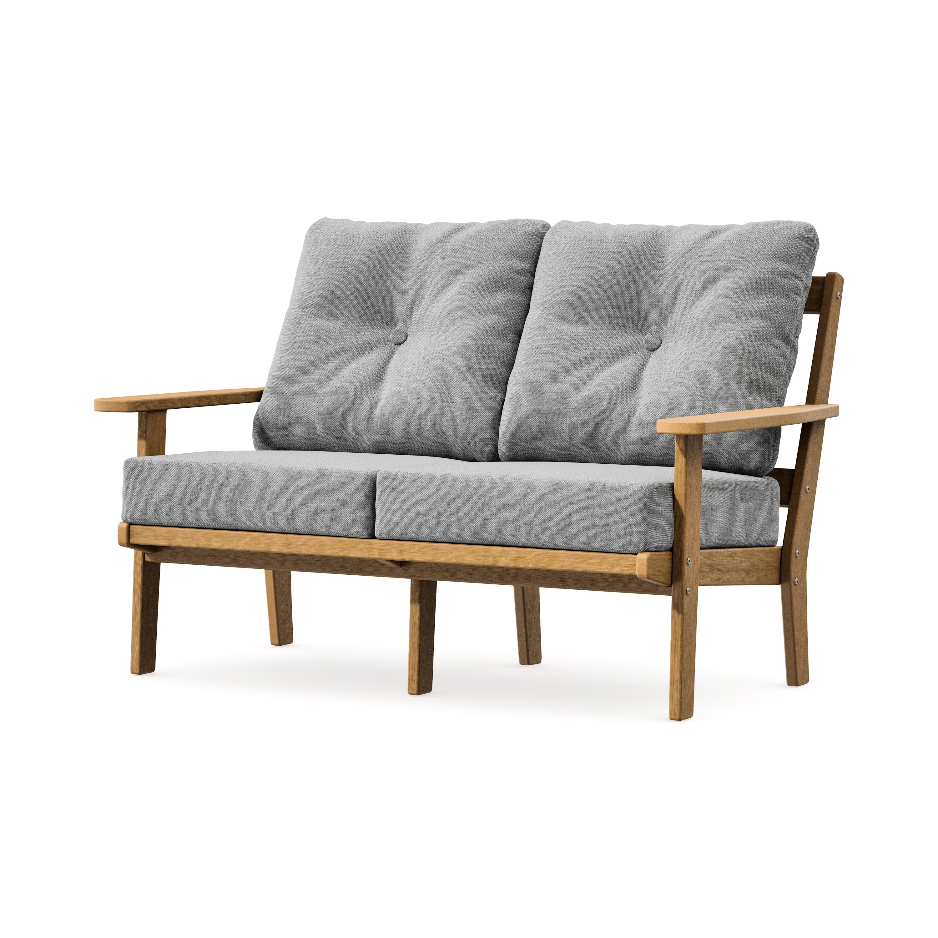 Prairie Deep SeatingLoveseat in Natural / Grey Mist
