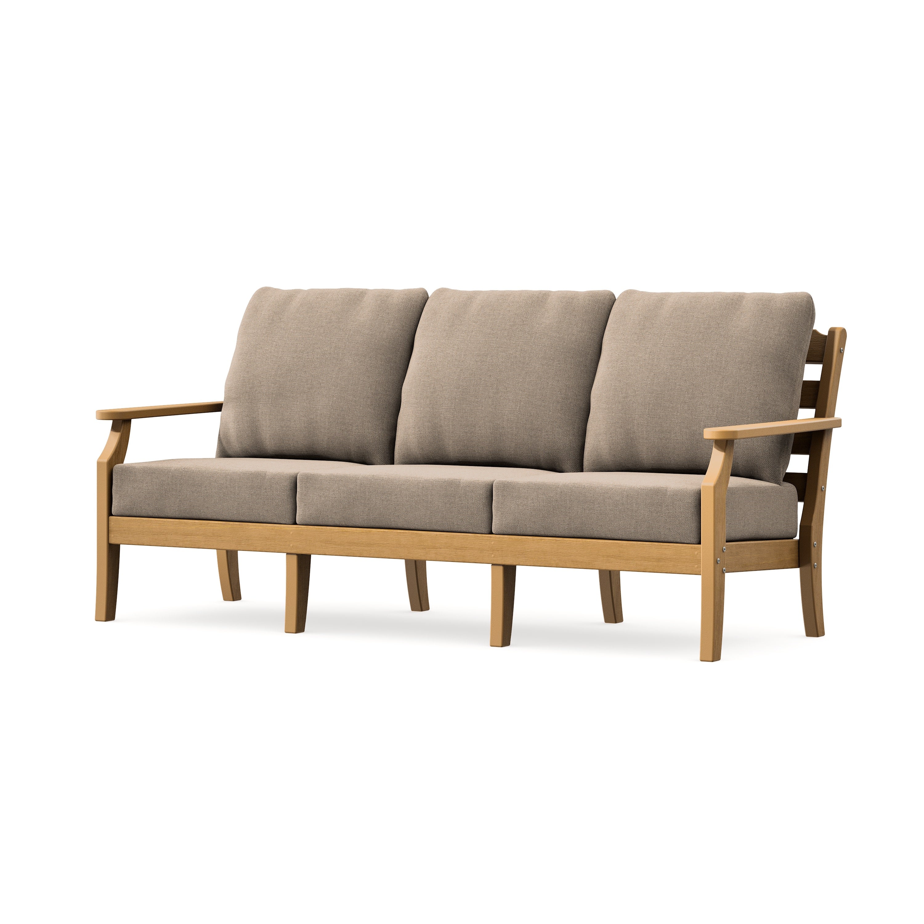 Savannah Deep Seating Sofa in Natural / Spiced Burlap