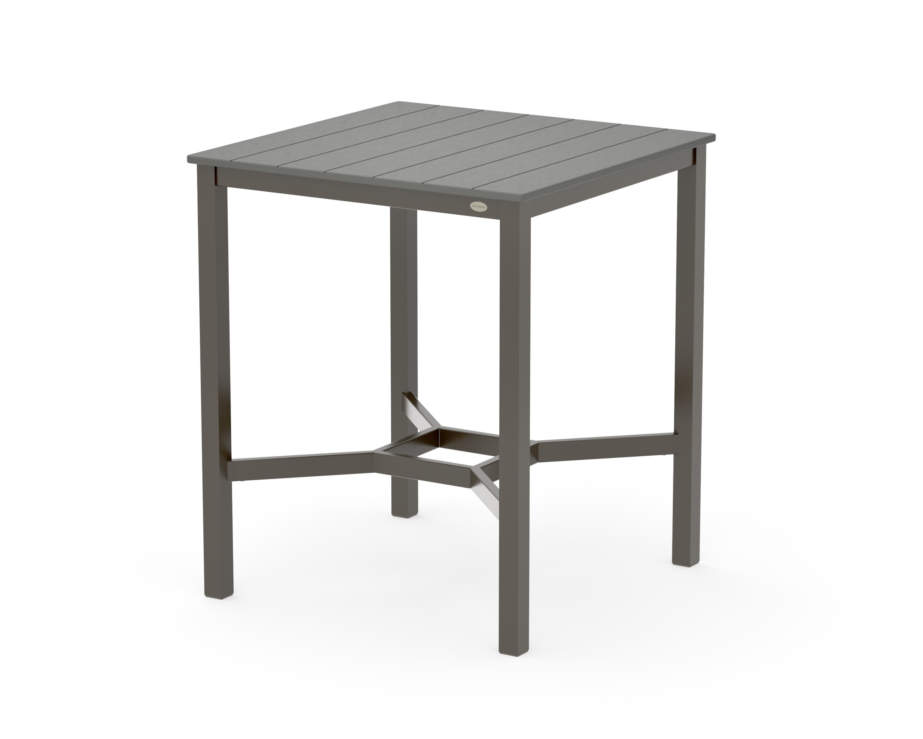Main Street 36 x 36 Bar Table in Bronze / Slate Grey