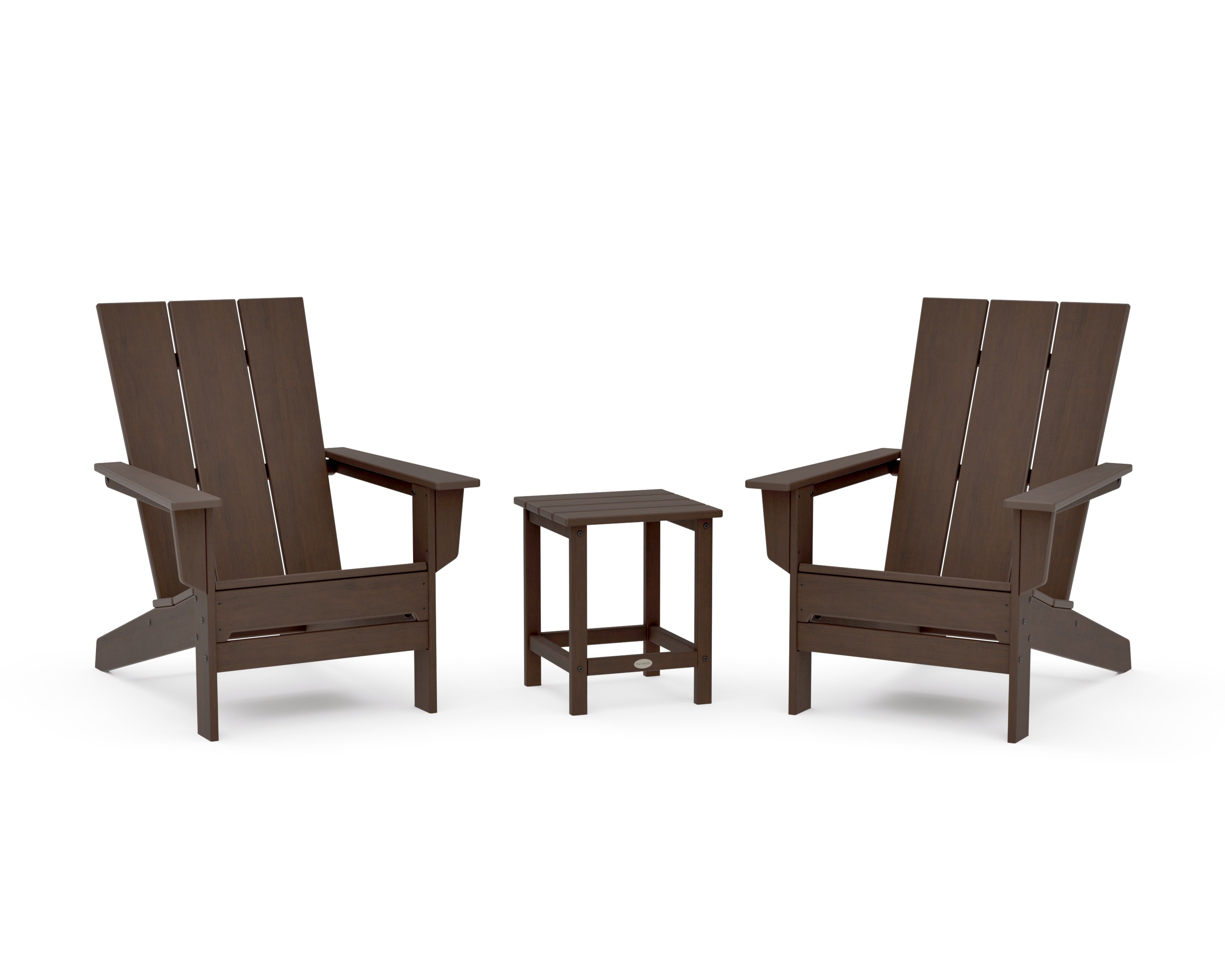 3-Piece Modern Studio Adirondack Set in Kona