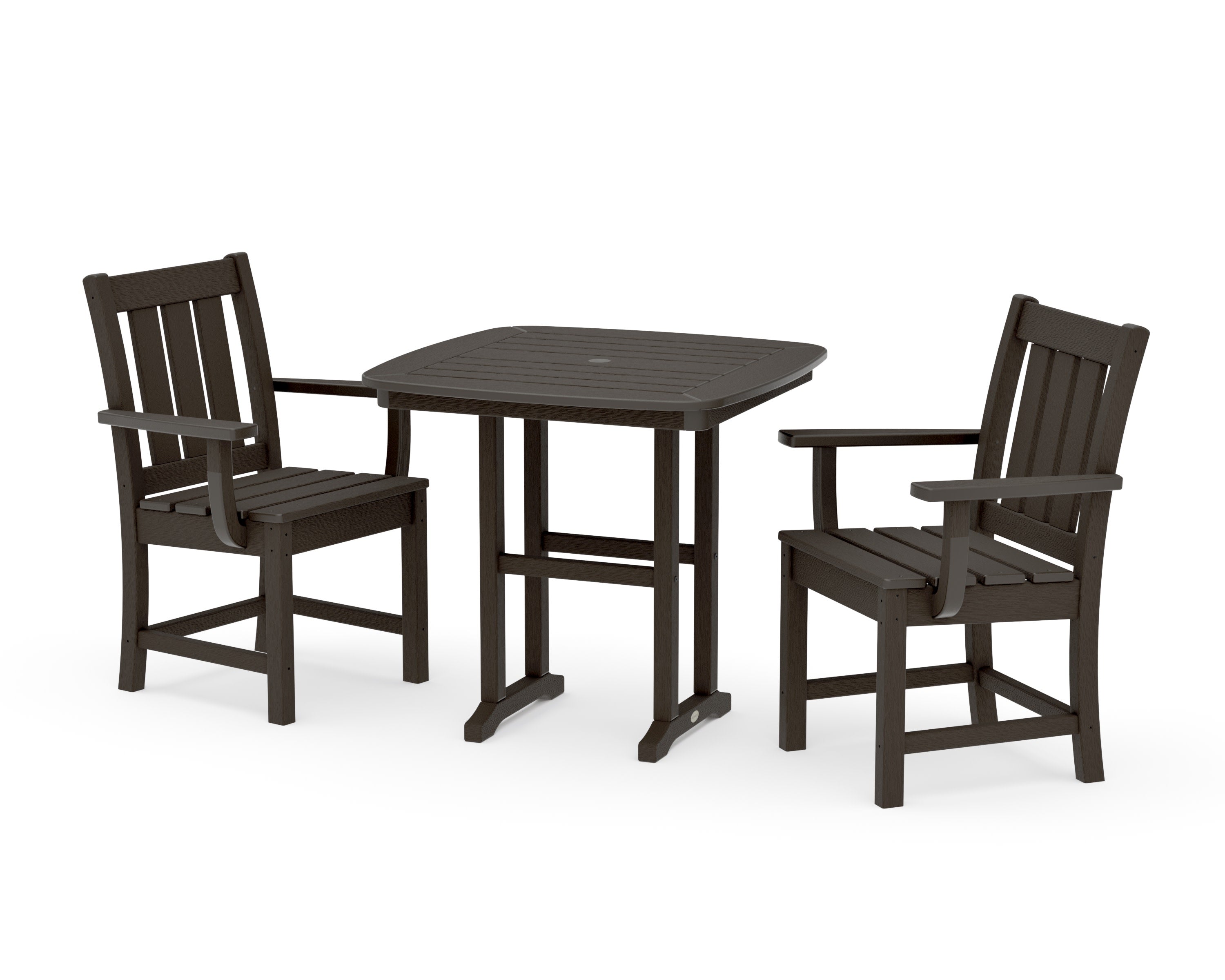 Oxford 3-Piece Dining Set in Vintage Coffee